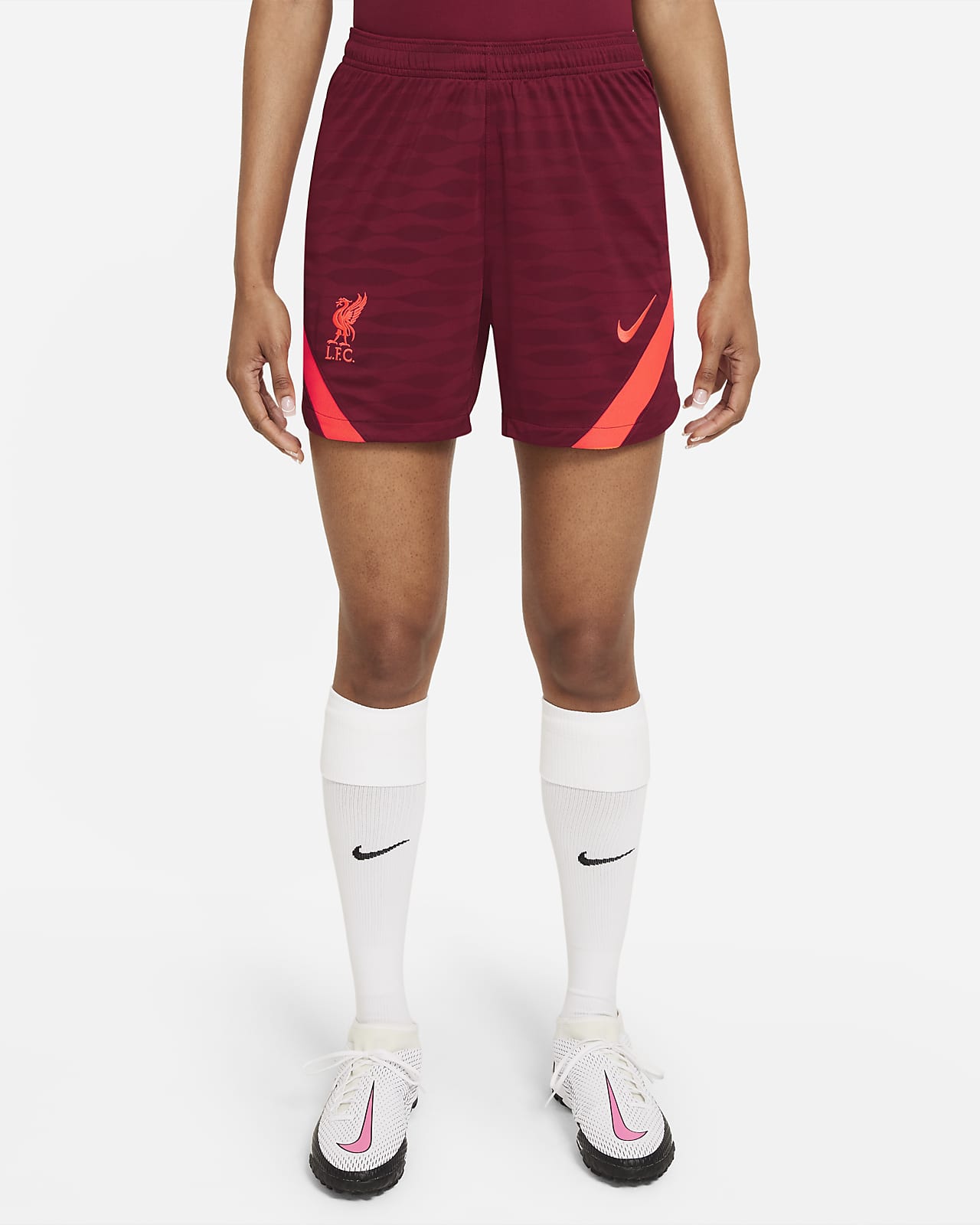Liverpool FC Strike Nike Dri-FIT Fußballshorts für Damen