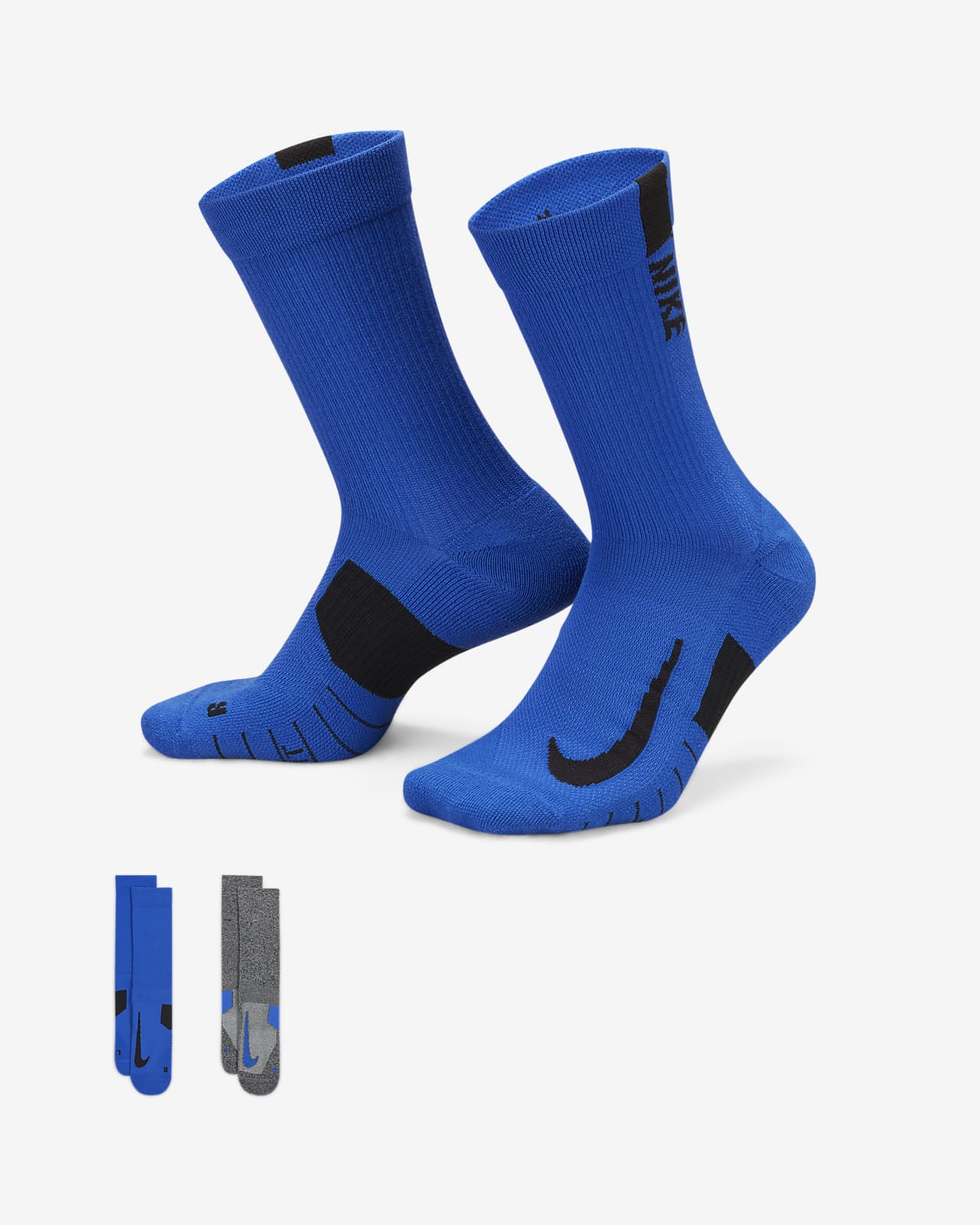 Nike Multiplier Crew Socks (2 Pairs)