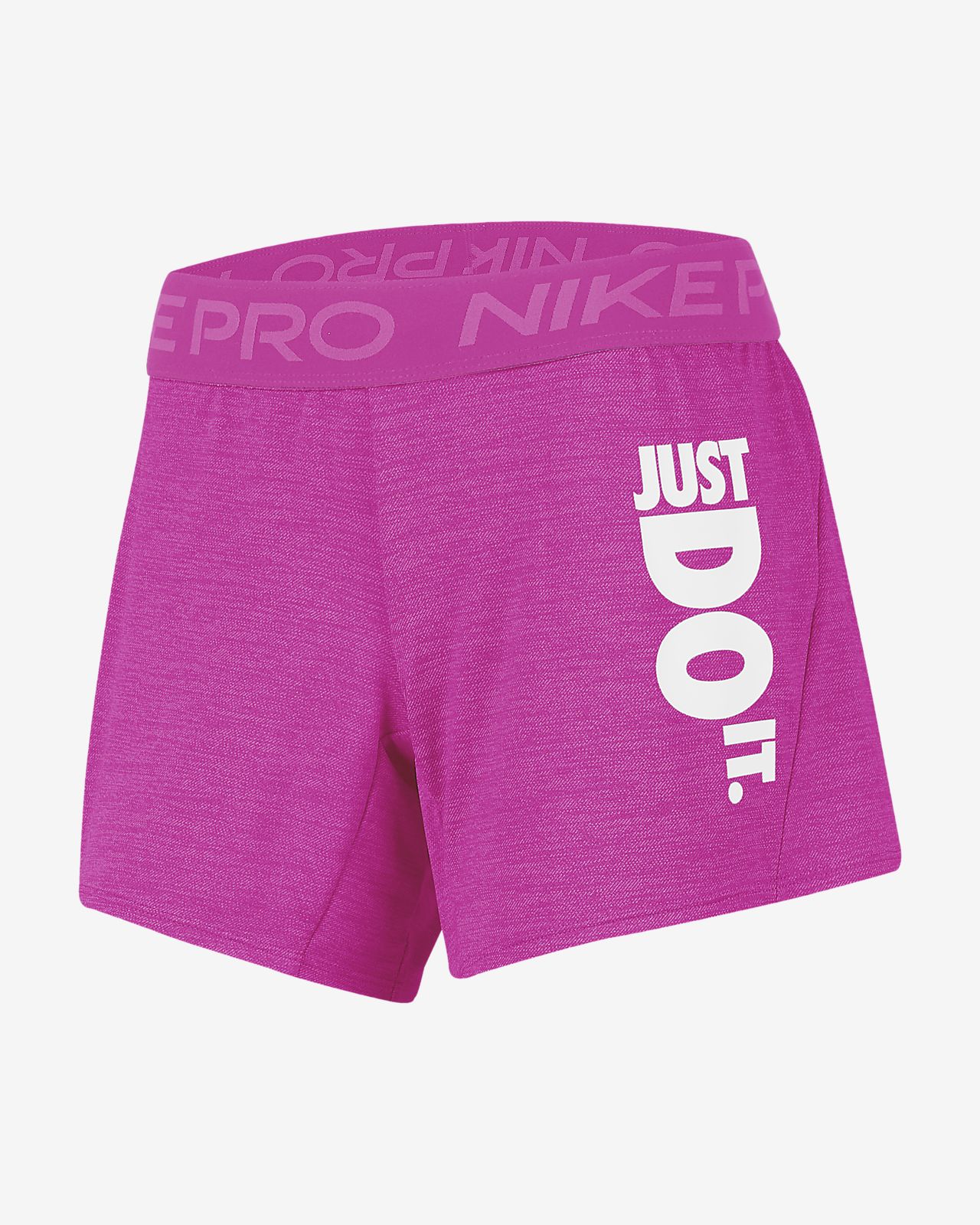 pink nike pro shorts