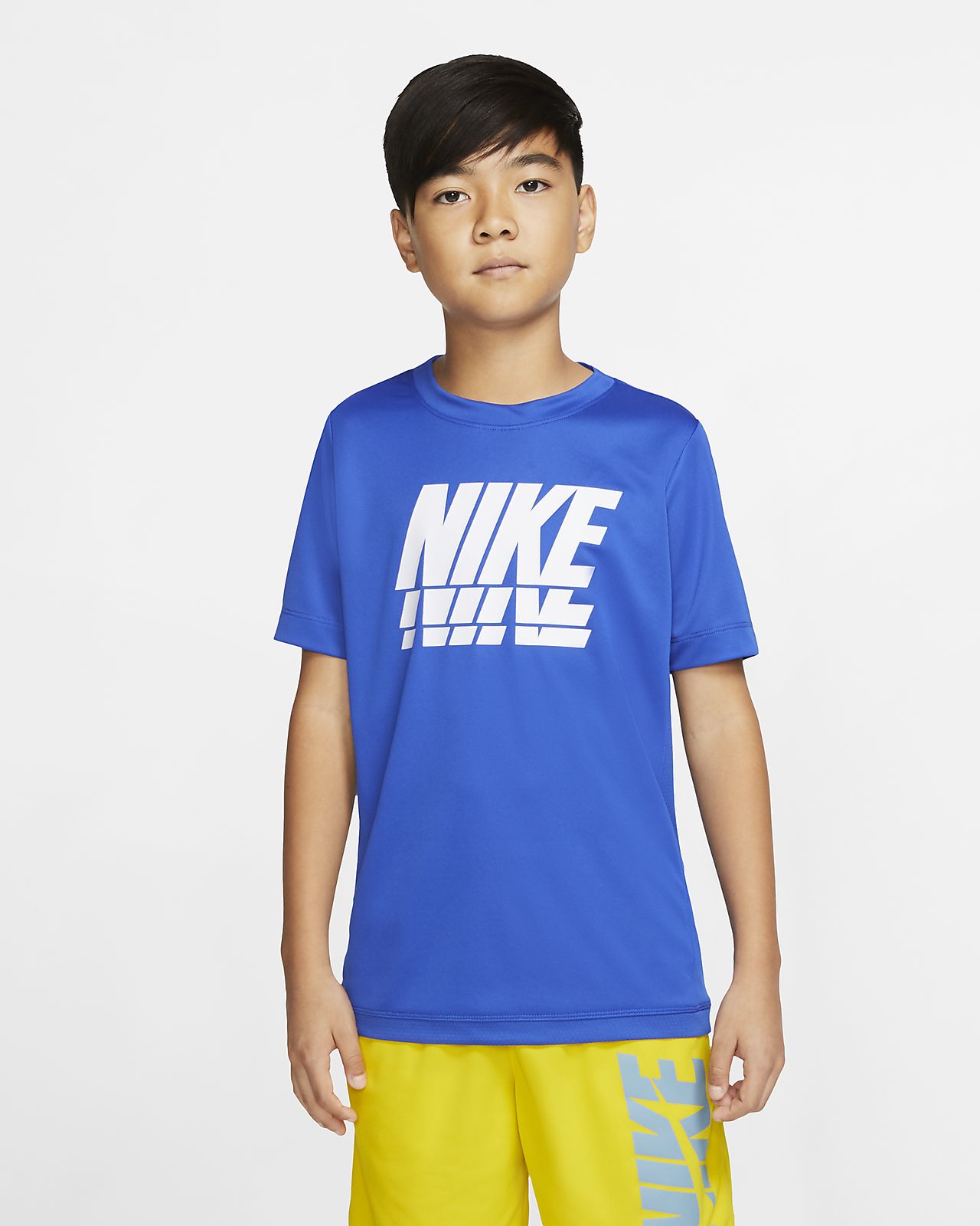 yellow nike training top