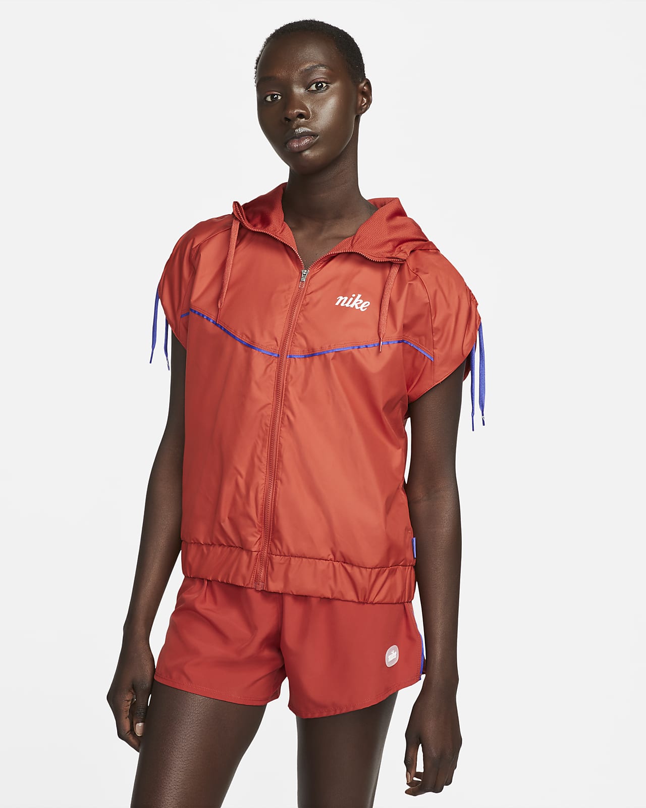Vævet Nike Repel Icon Clash-jakke til kvinder