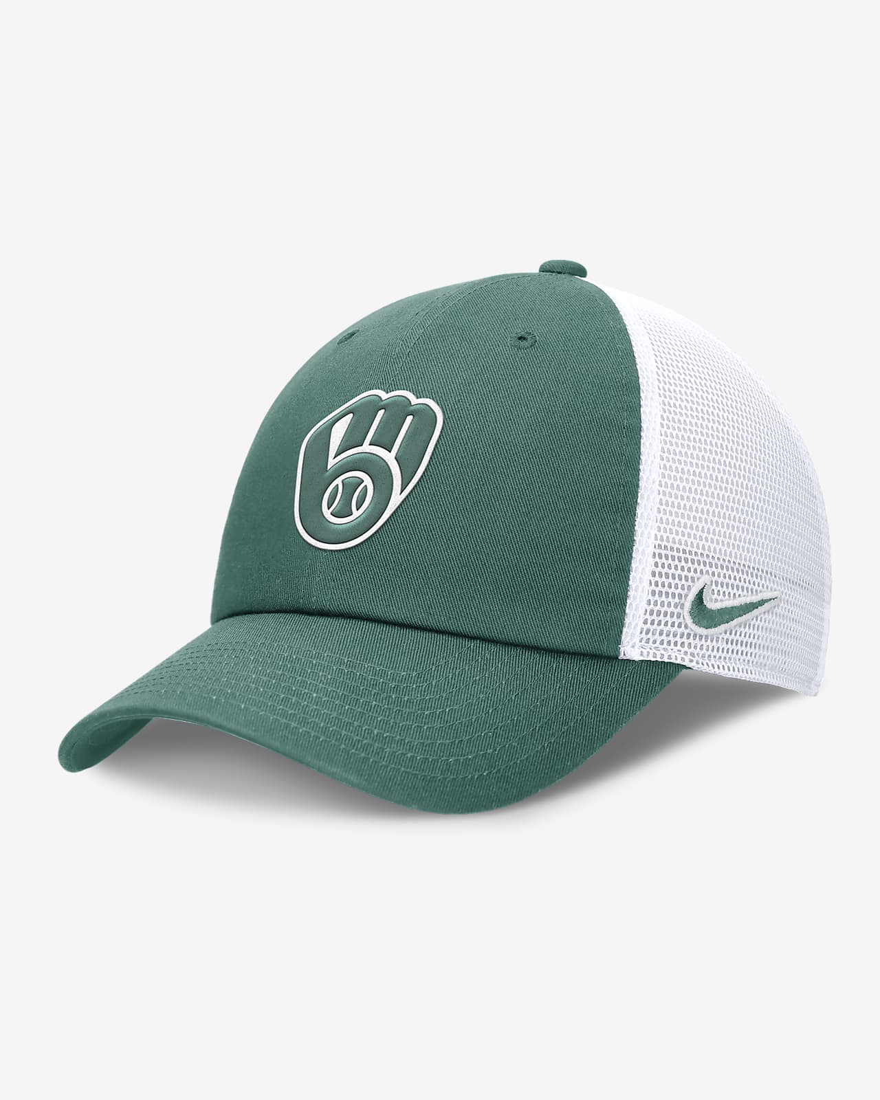 Milwaukee Brewers Bicoastal Club Men's Nike MLB Trucker Adjustable Hat