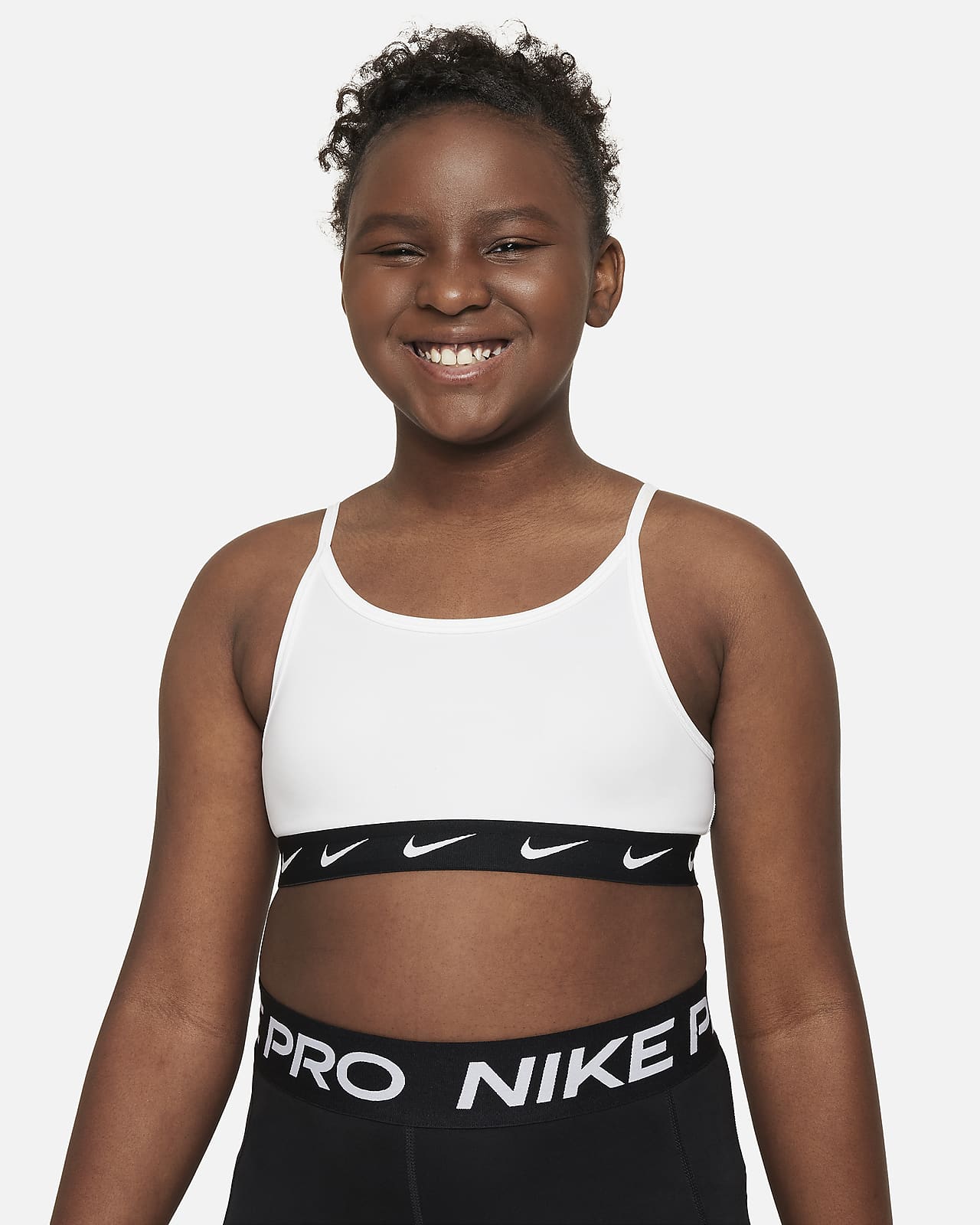 Nike Dri-FIT One Genç Çocuk (Kız) Spor Sütyeni (Geniş Beden)