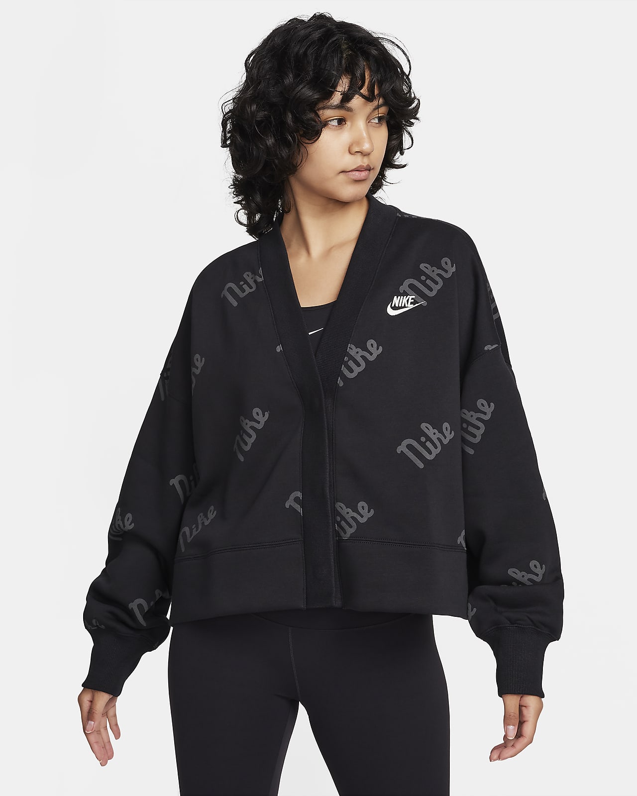 Cardigan extraoversized para mujer Nike Sportswear Phoenix Fleece