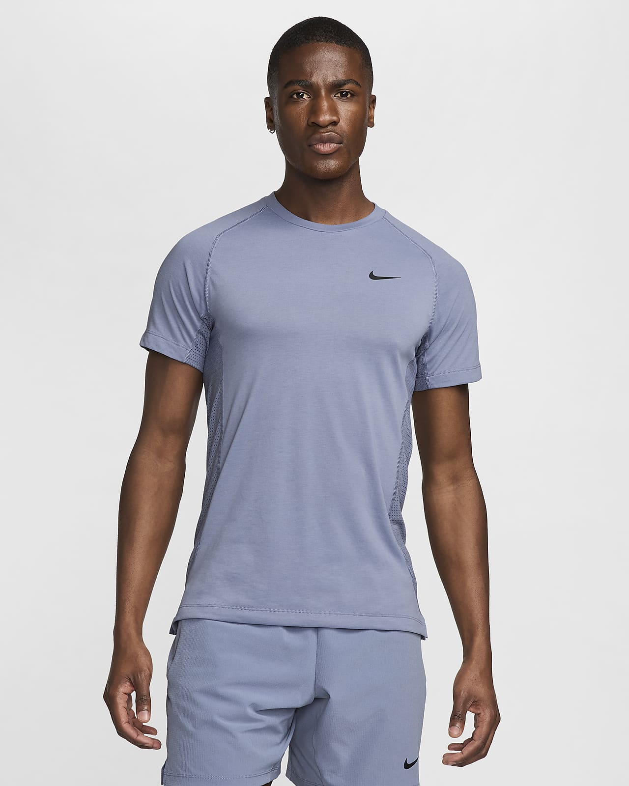 Kortærmet Nike Flex Rep-Dri-FIT-fitnesstrøje til mænd