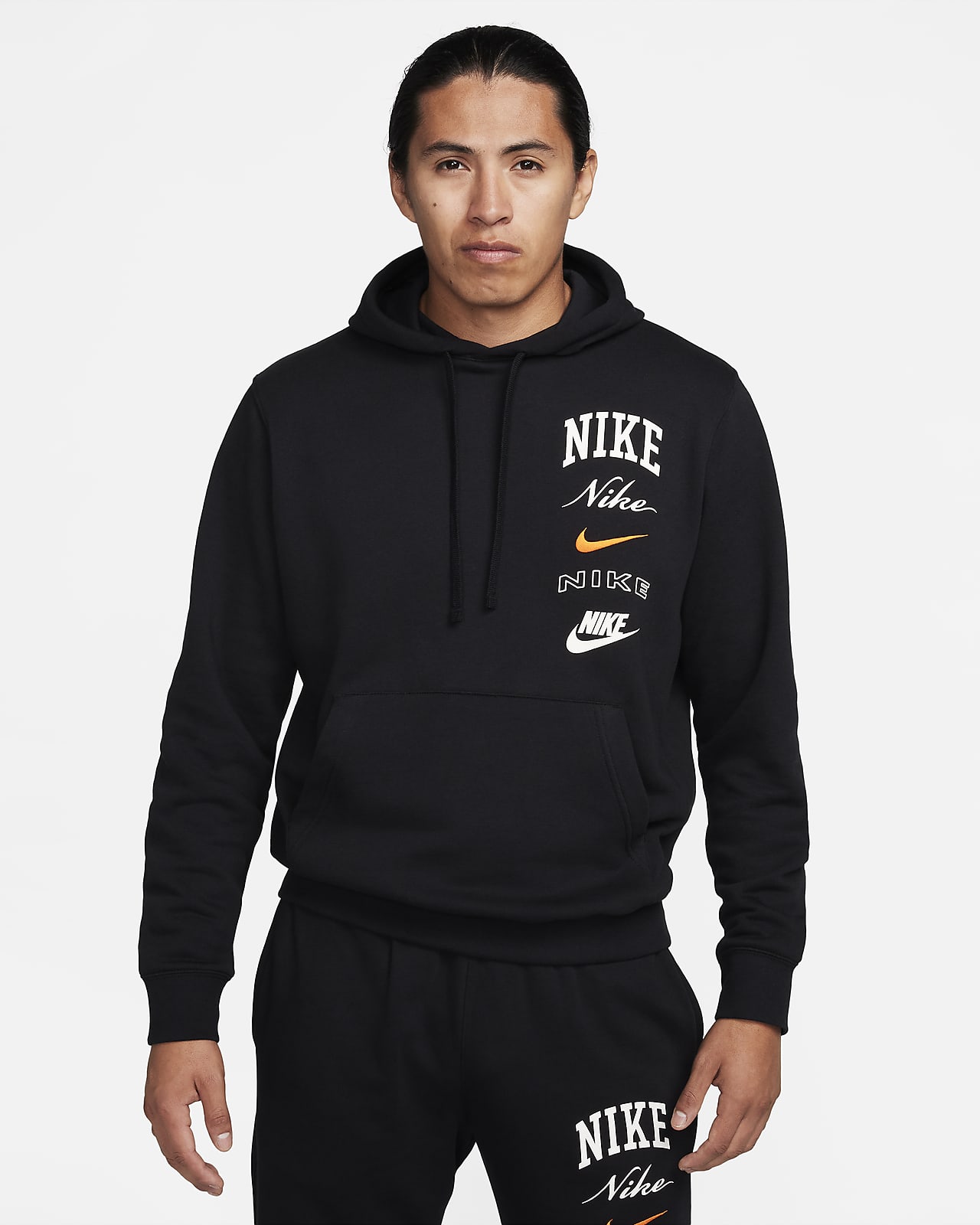 Huvtröja Nike Club Fleece för män