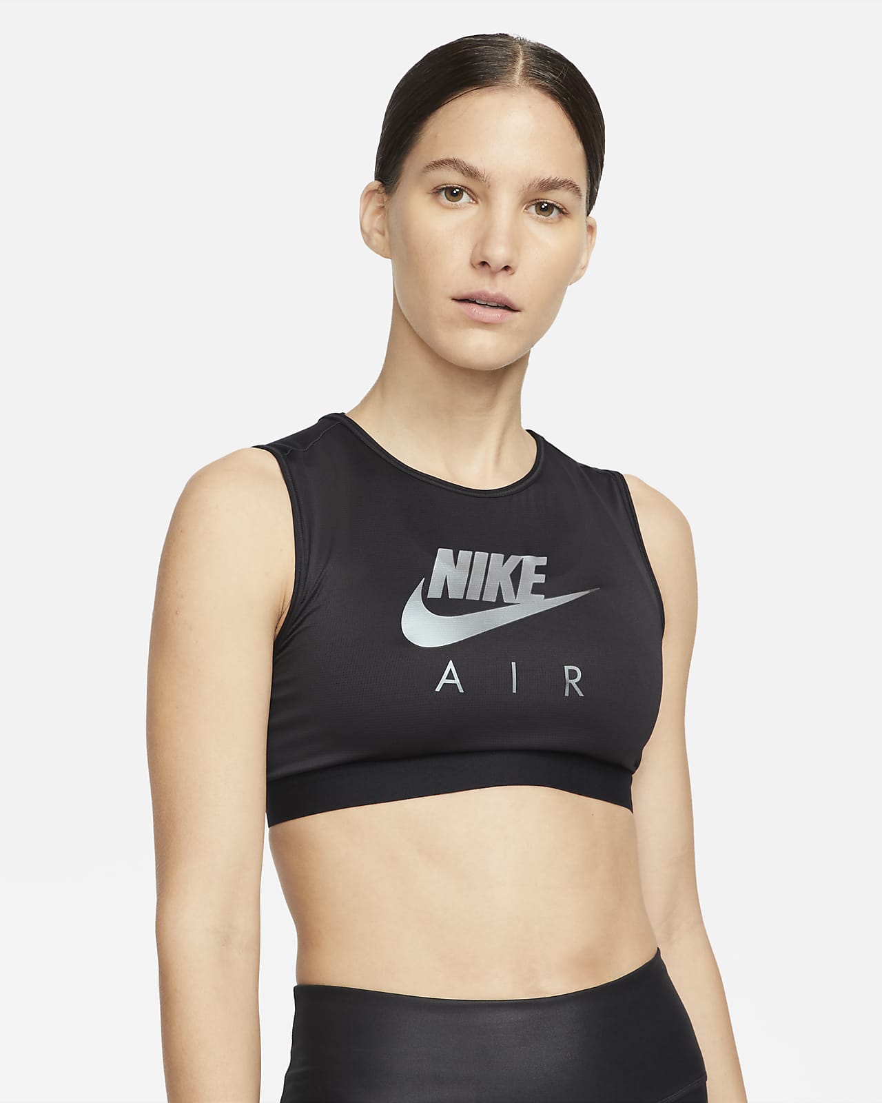 Brassière de sport à maintien normal et encolure haute Swoosh Nike Air pour femme