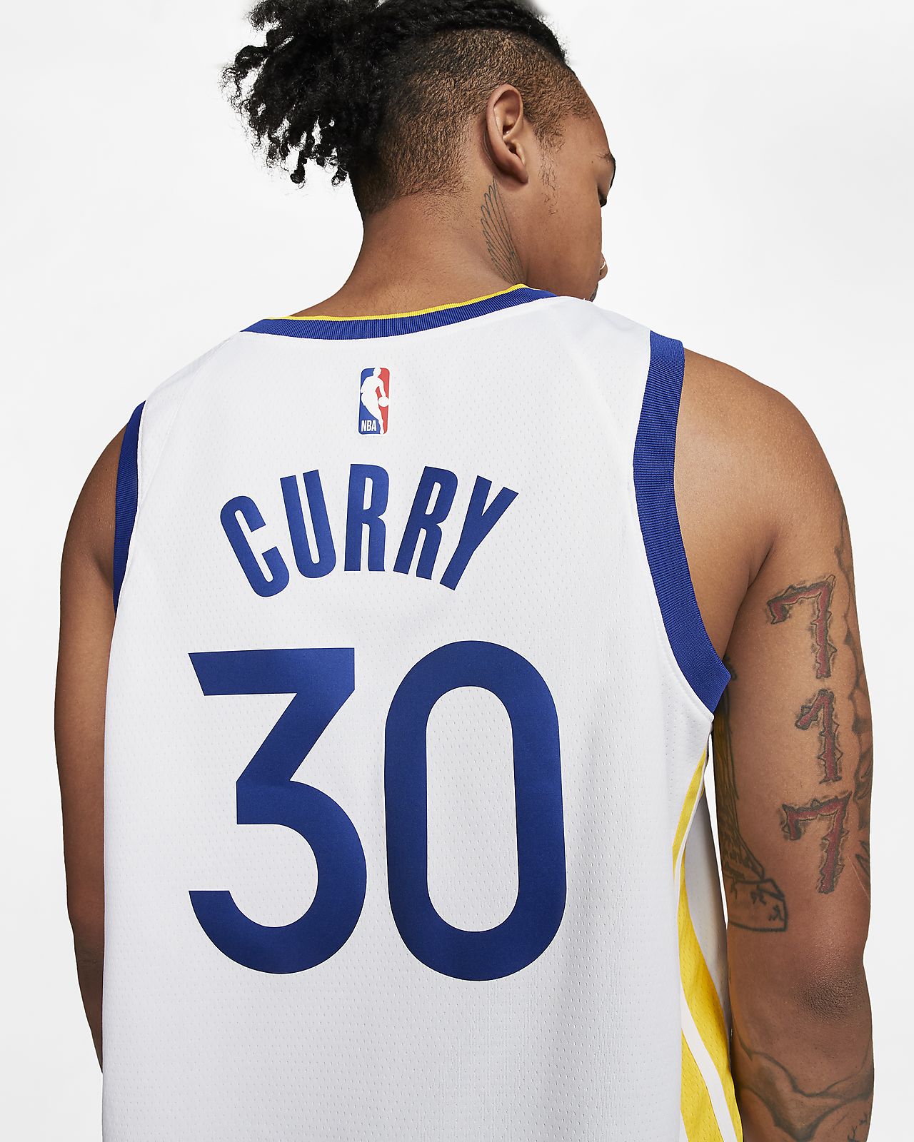 curry blue jersey