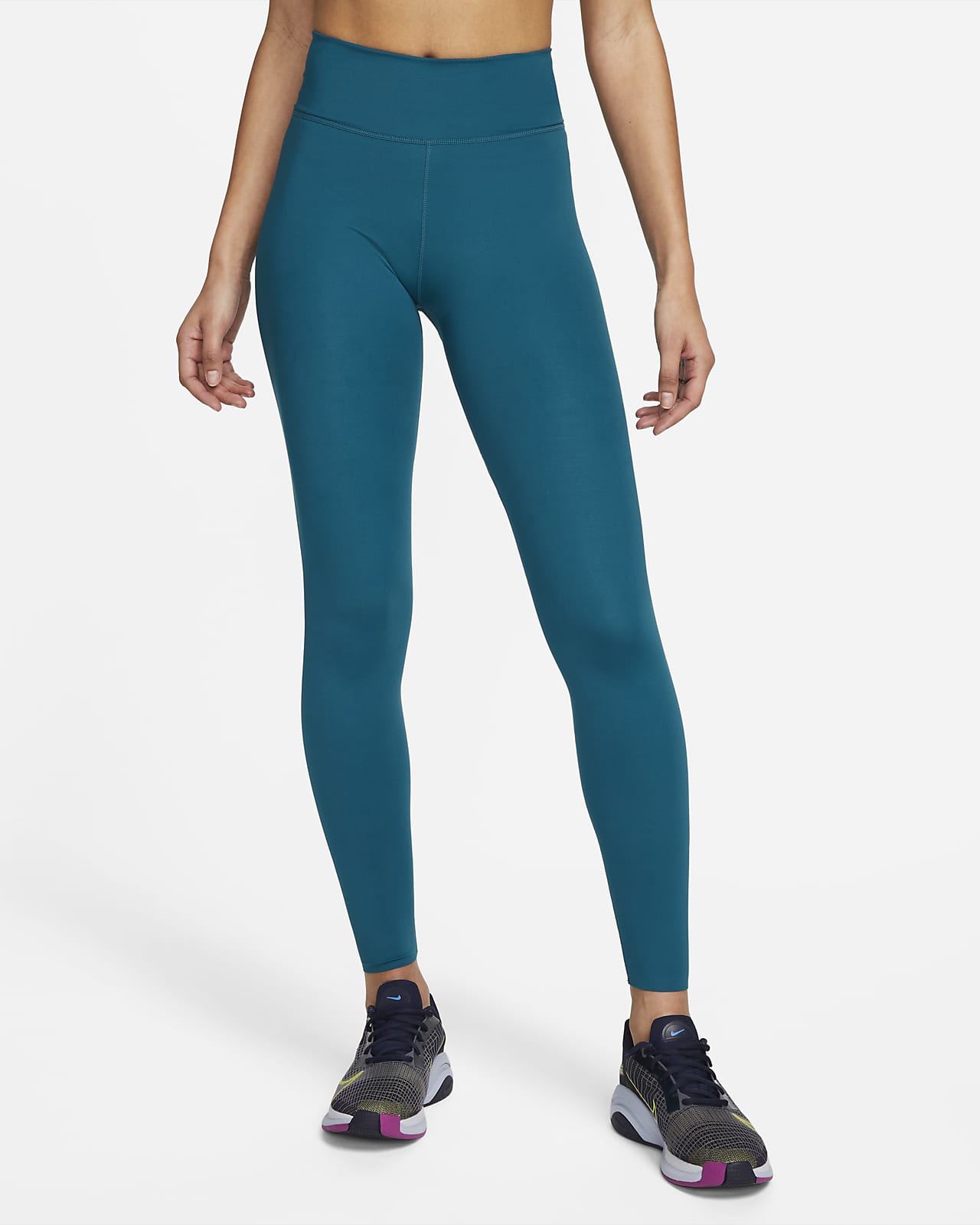 Nike One Luxe Leggings mit mittelhohem Bund für Damen