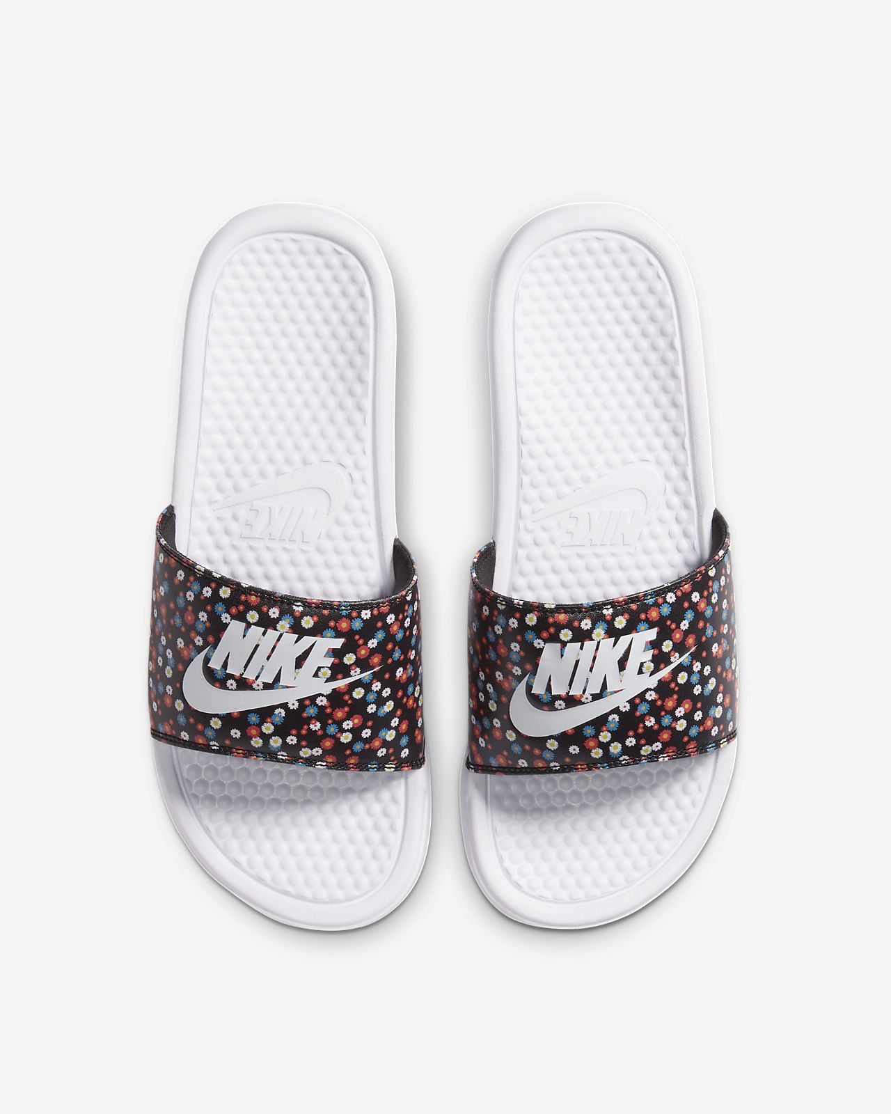 floral nike slippers