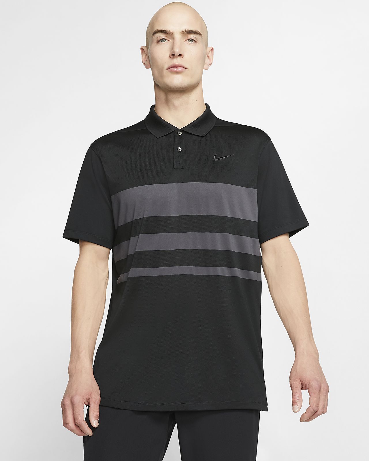 nike dri fit victory stripe polo