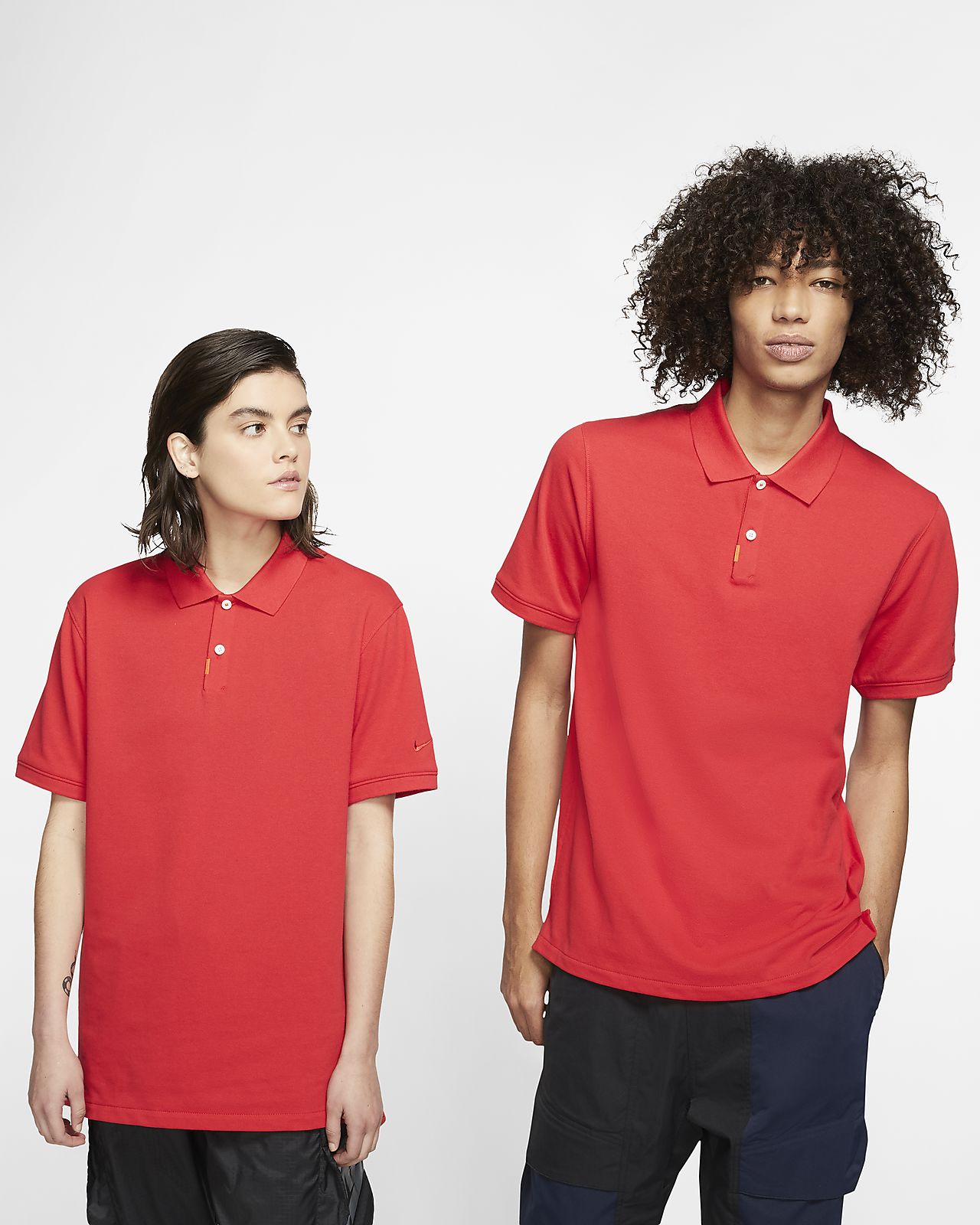 nike polo no collar