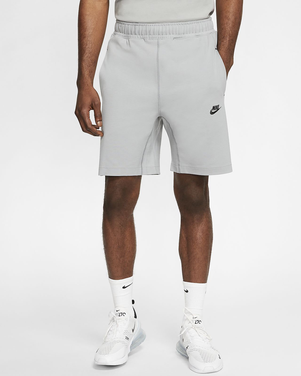 grey nike shorts mens