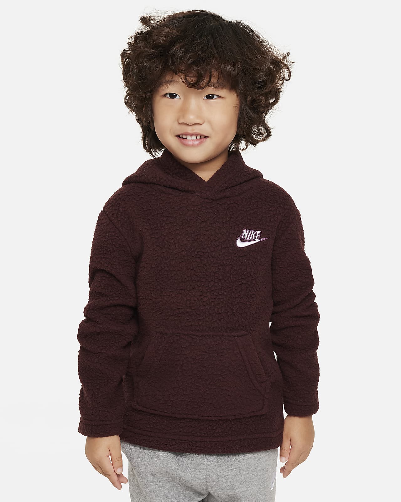 Nike Sportswear Sherpa Pullover Hoodie Toddler Hoodie
