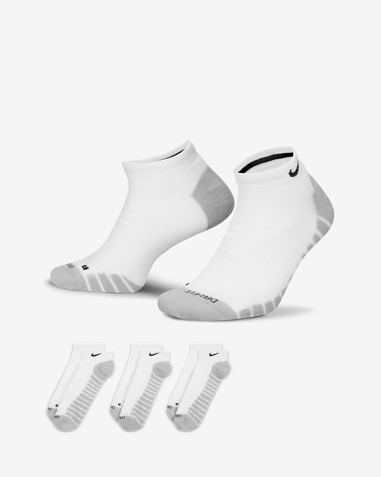 Chaussettes de training invisibles Nike Everyday Max Cushioned (3 paires)