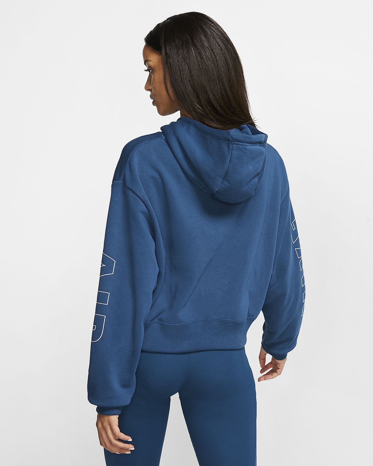 blue and pink nike hoodie