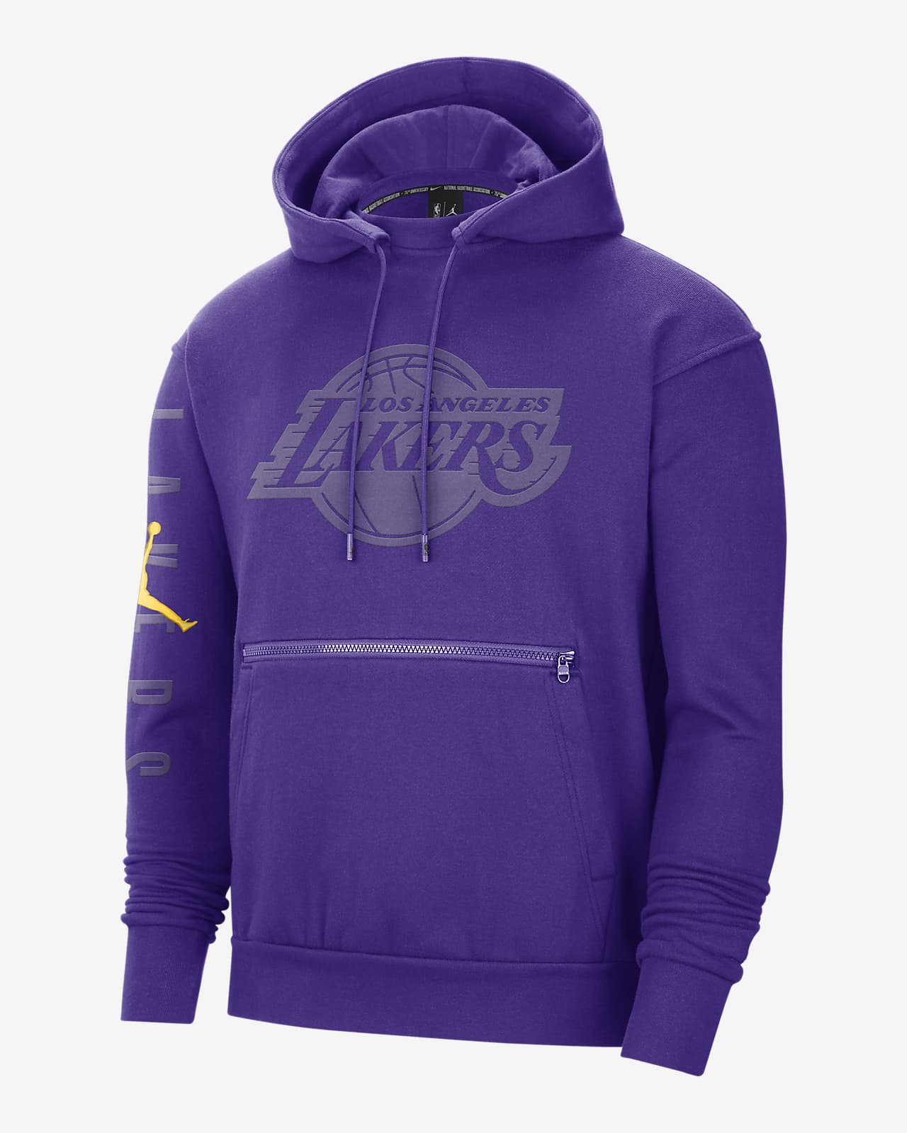 Sweat à capuche en tissu Fleece Nike NBA Los Angeles Lakers Courtside Statement pour Homme