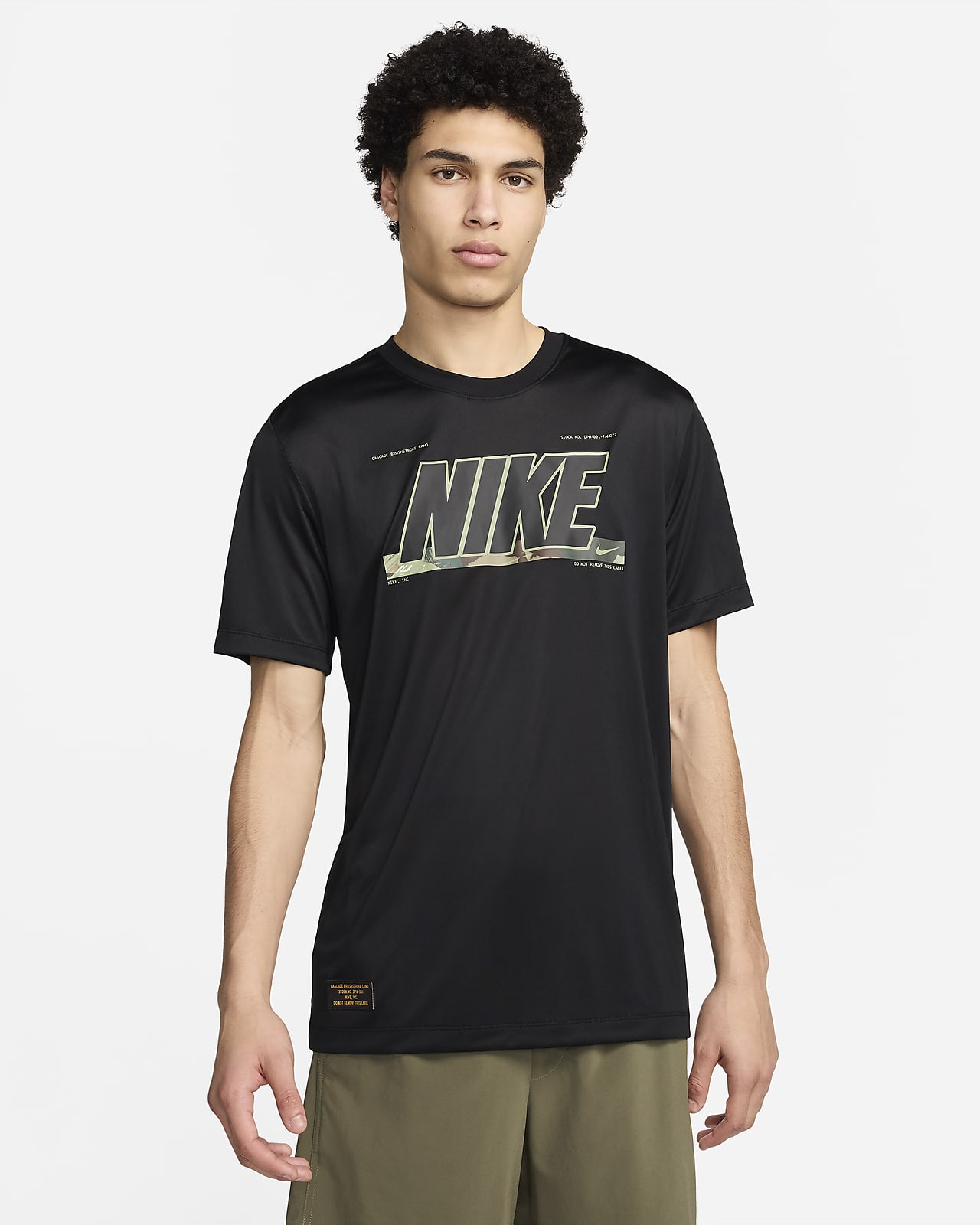 T-shirt de fitness Dri-FIT Nike para homem