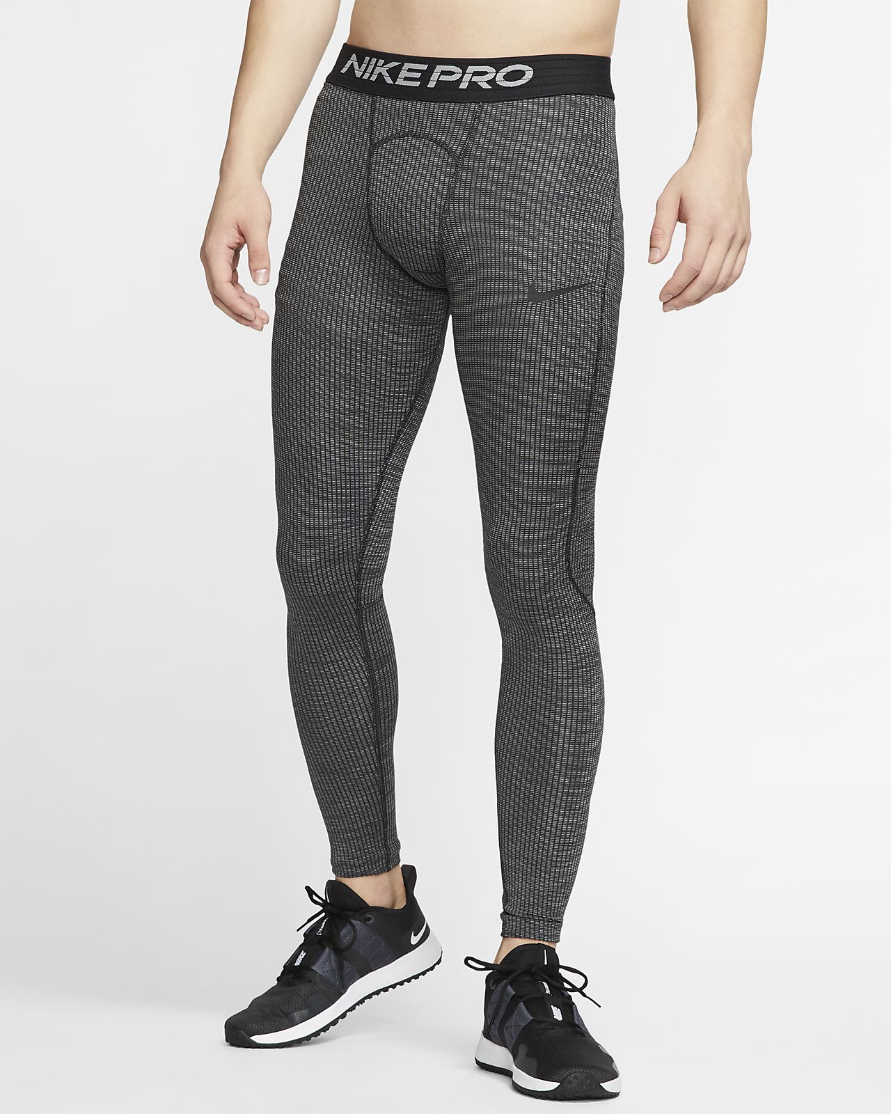 nike pro grey tights