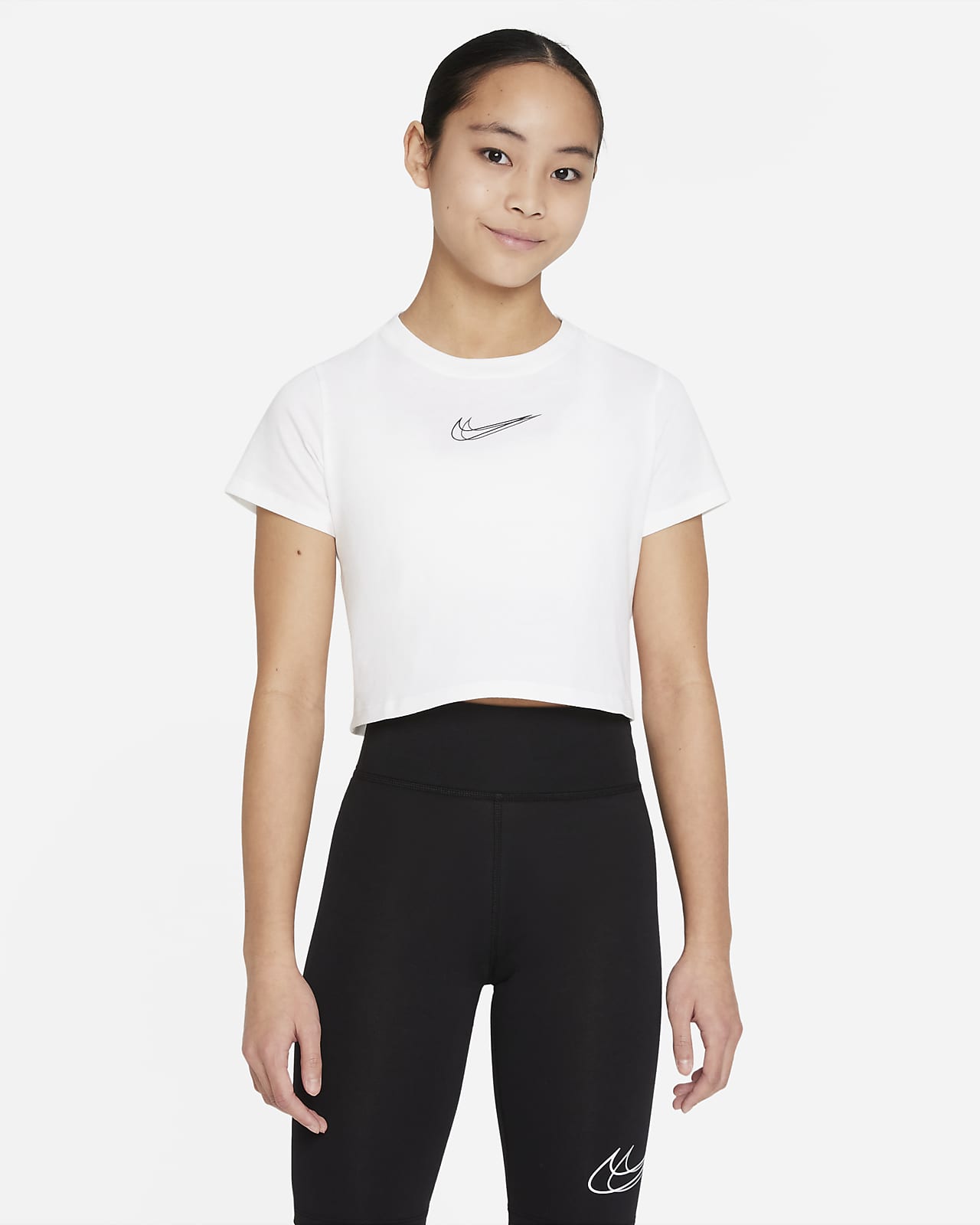 Tee-shirt de danse court Nike Sportswear pour Fille plus âgée