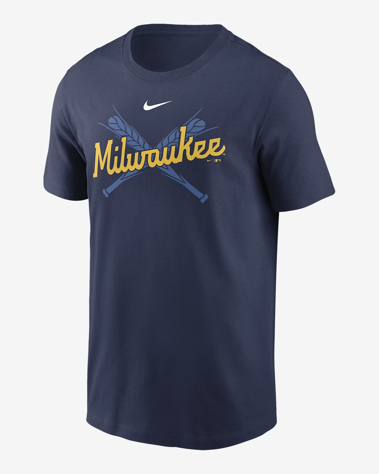 Playera para hombre Nike Local (MLB Milwaukee Brewers)