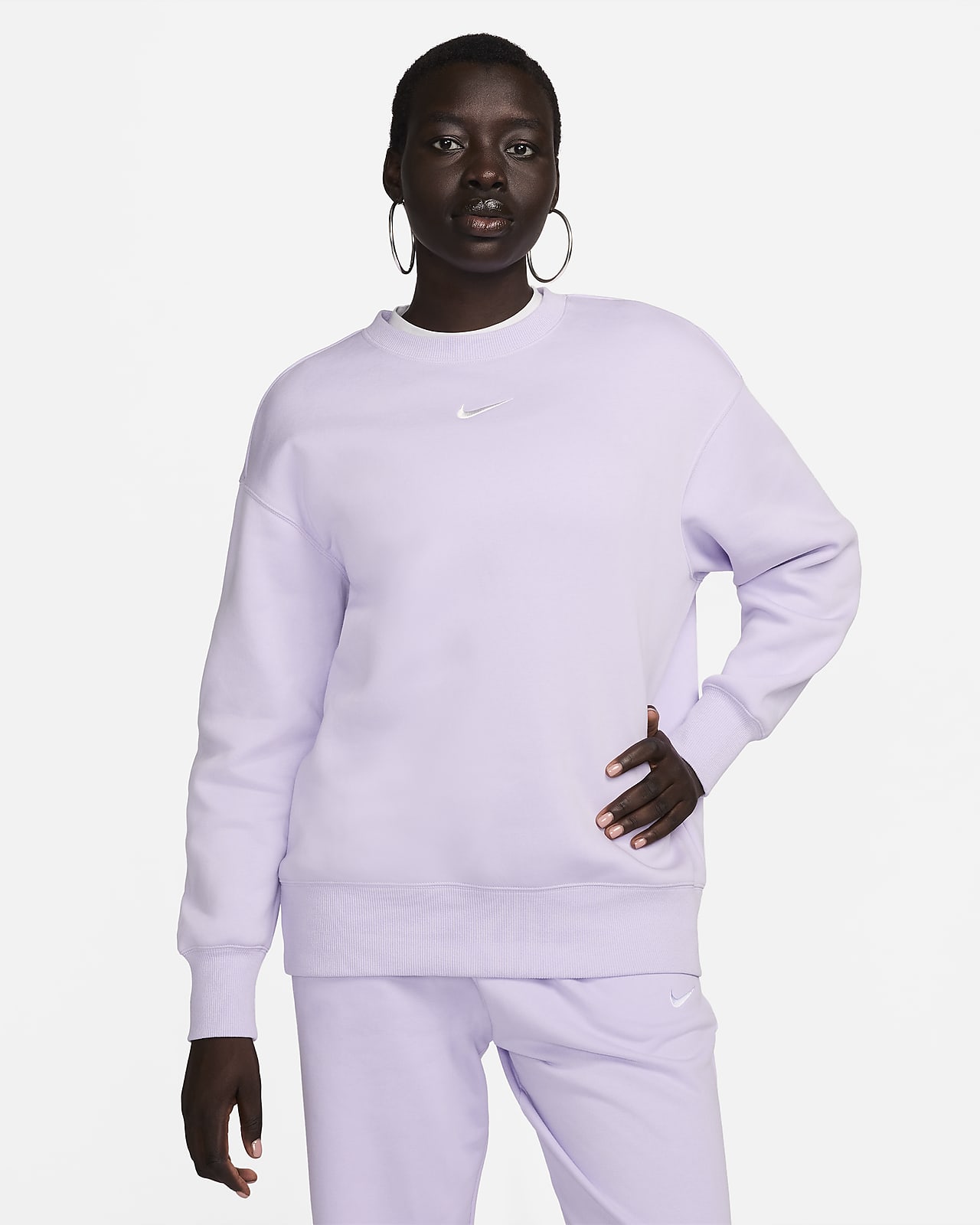 Nike Sportswear Phoenix Fleece Oversized sweatshirt met ronde hals voor dames