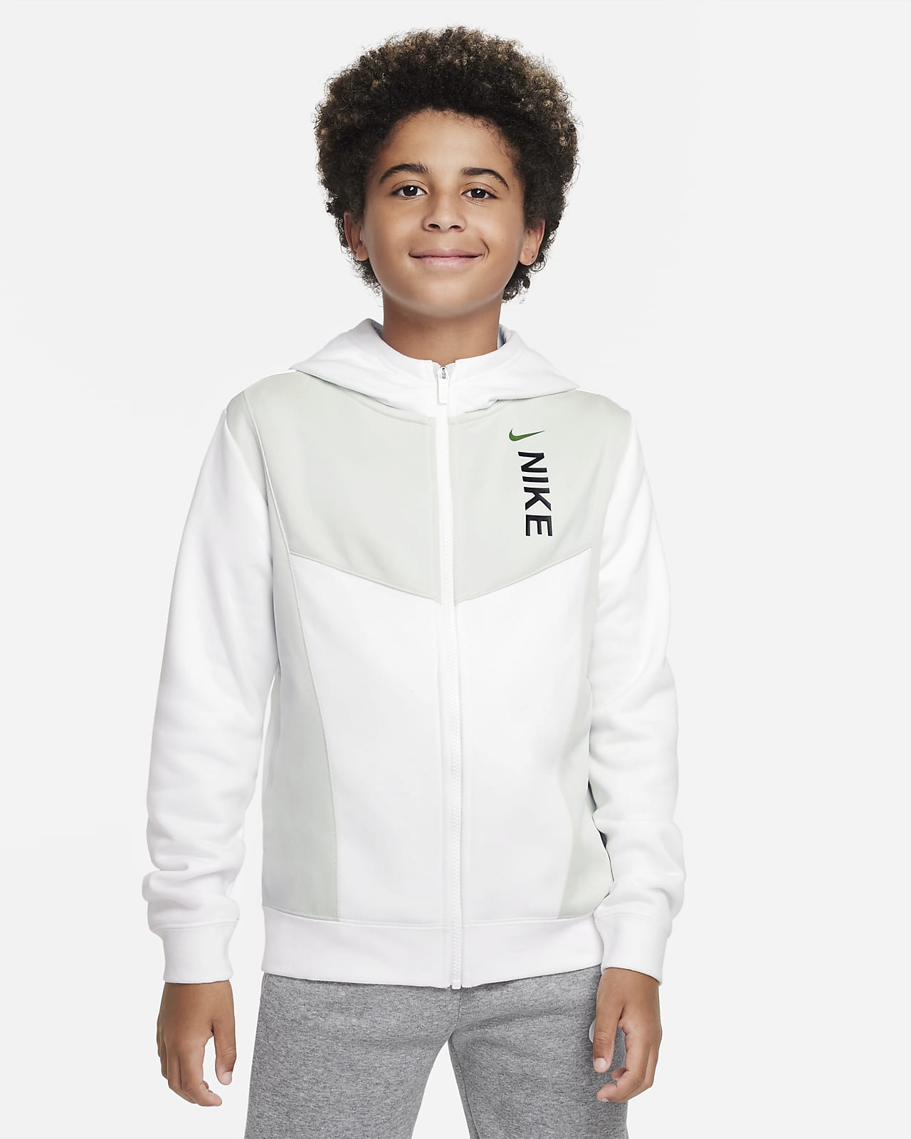 Nike Sportswear Hybrid Older Kids' (Boys') Fleece Hoodie