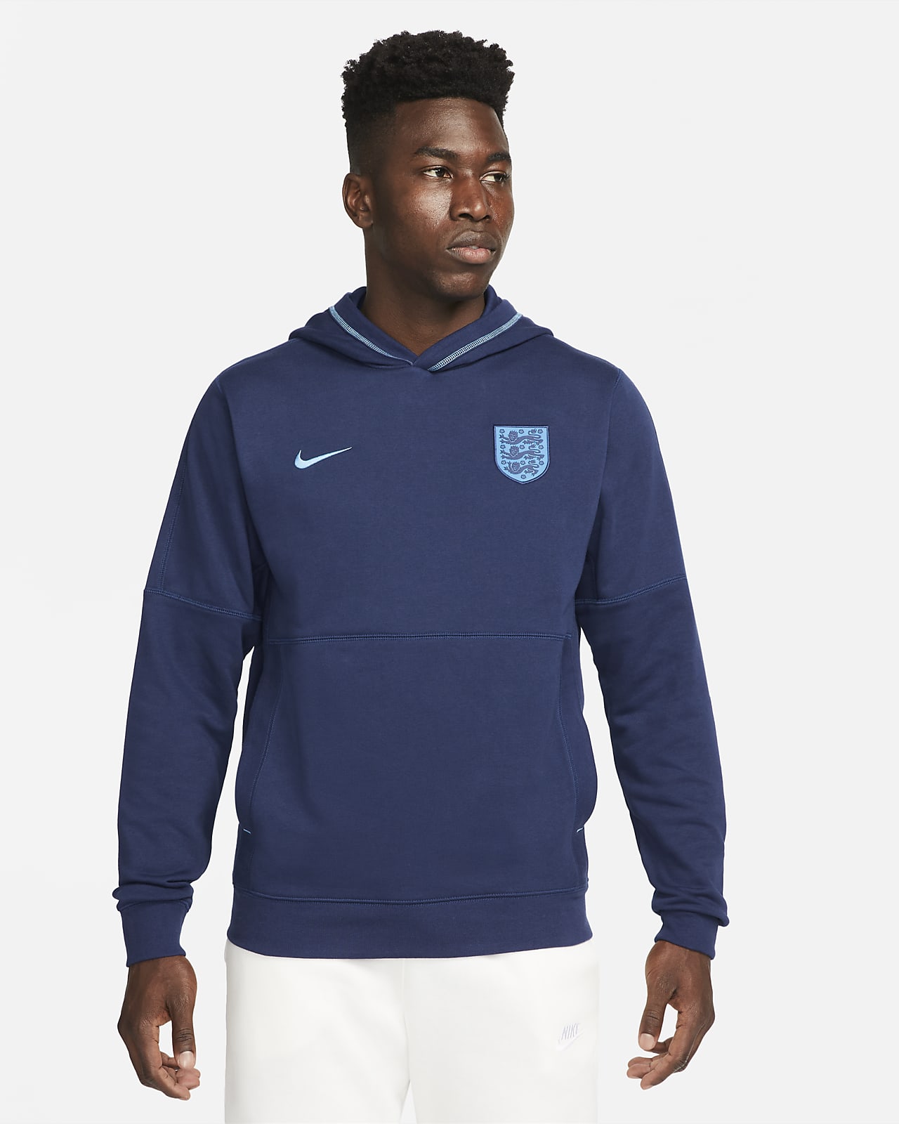 England Men's French Terry Football Hoodie