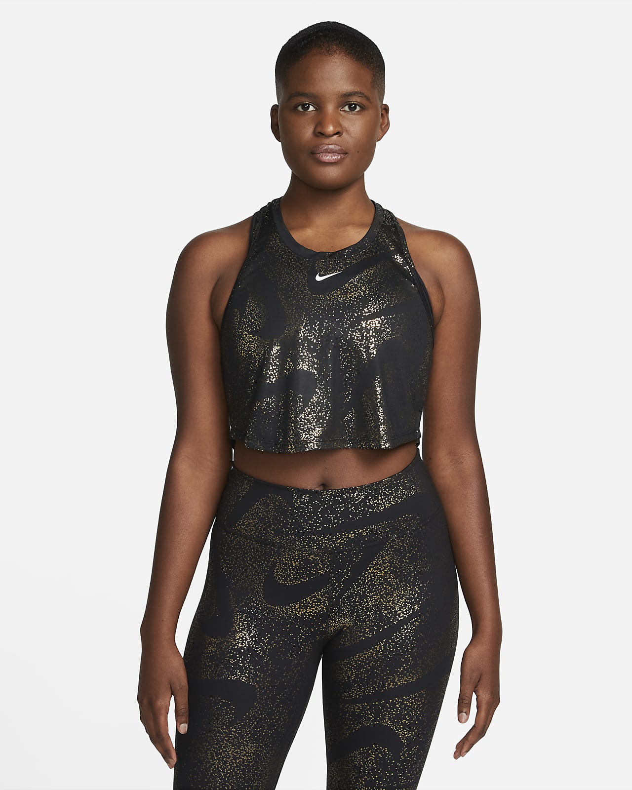 Nike Dri-FIT One Damen-Trainingstanktop mit Print