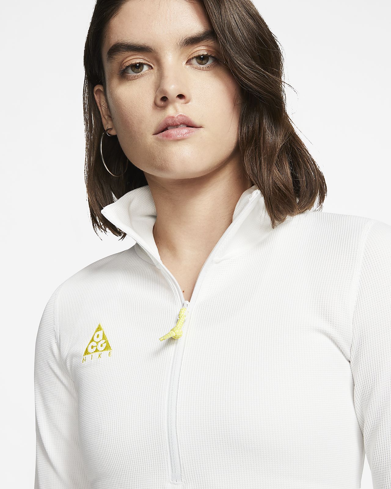 nike white thermal top