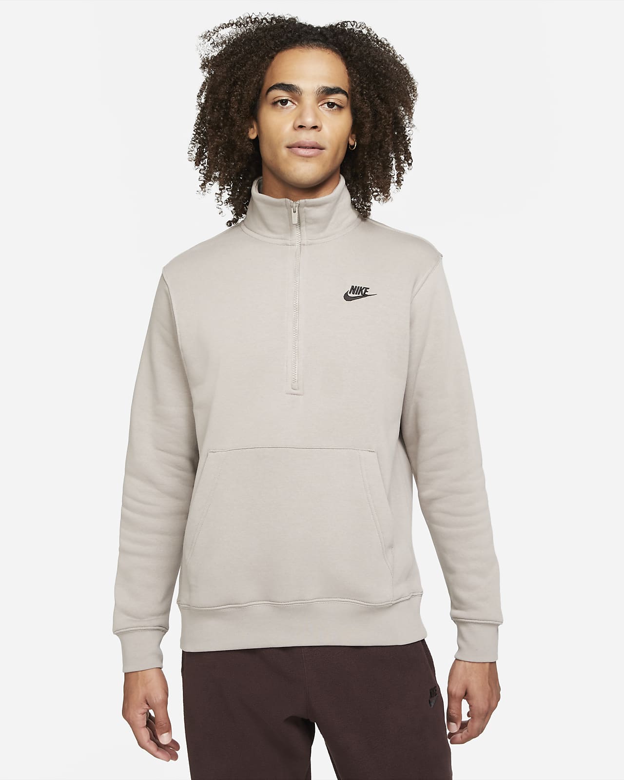 Ανδρική φλις μπλούζα με φερμουάρ στο μισό μήκος Nike Sportswear