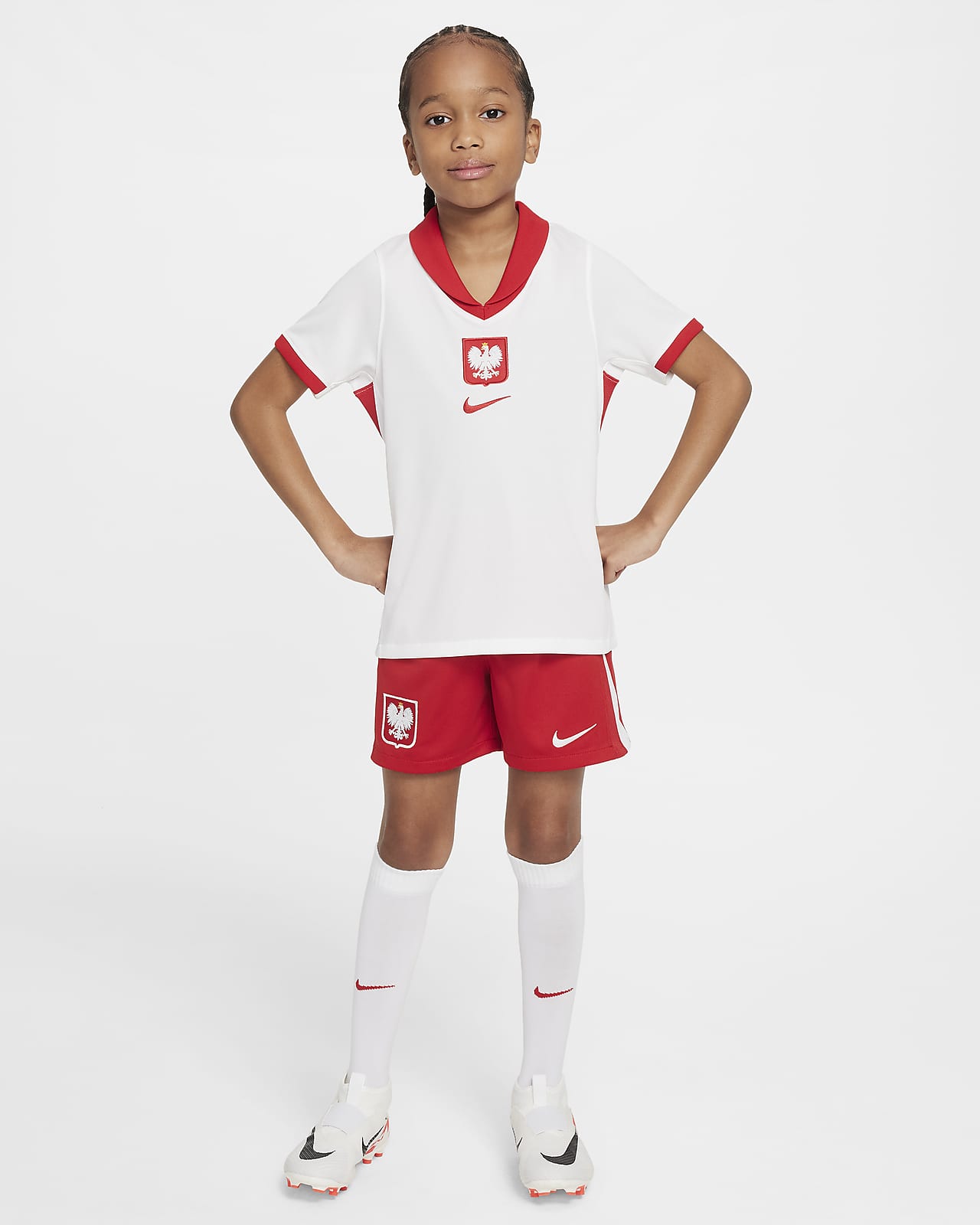 Portugal 2024/25 Stadium Home Older Kids' Nike Dri-FIT Football Replica Shorts