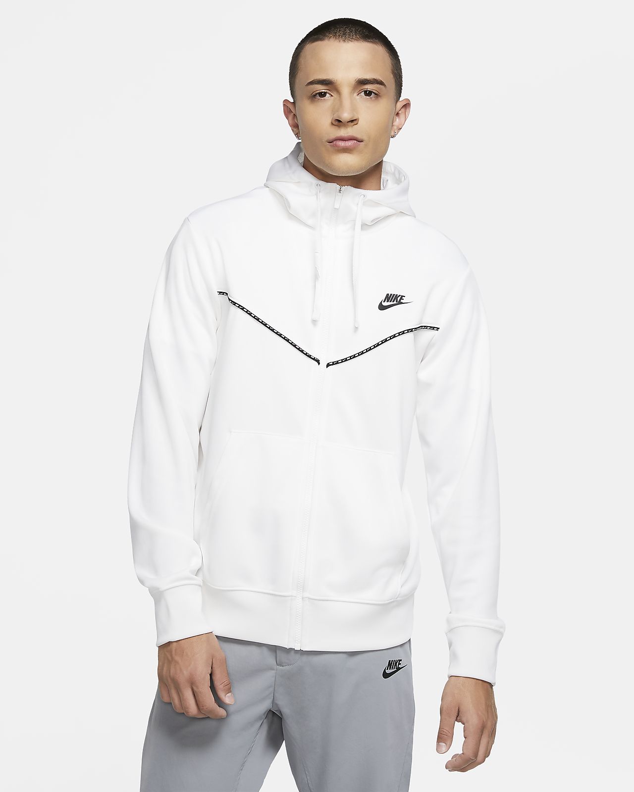 nike polyknit full zip hoodie