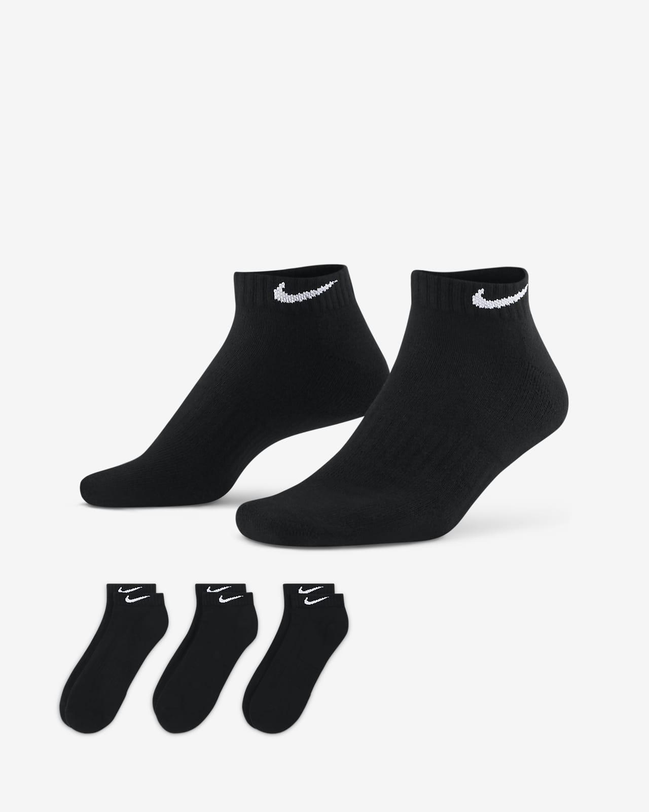 Nike Everyday Cushioned Training Low Socks (3 Pairs)