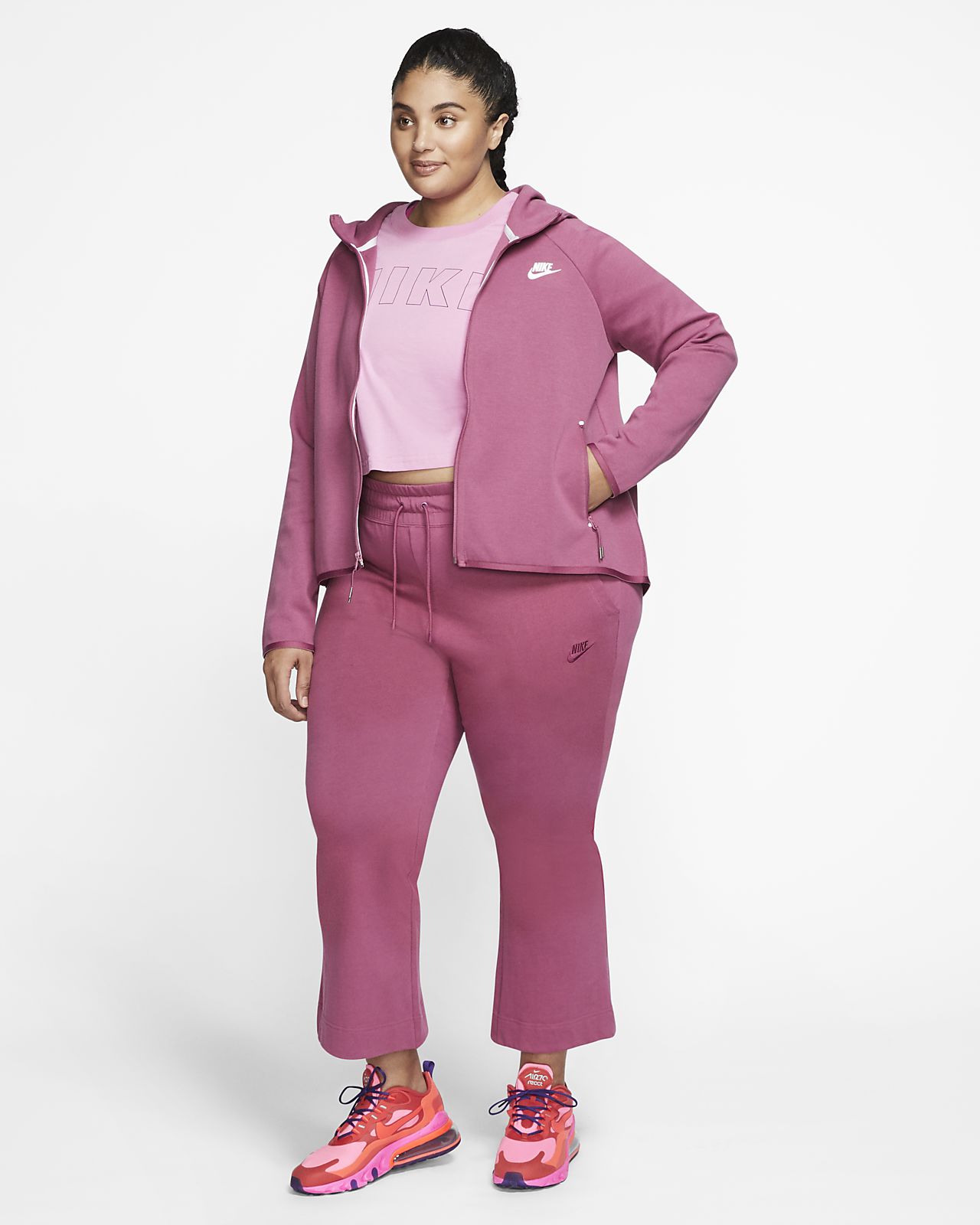 nike sweat suit women's plus size