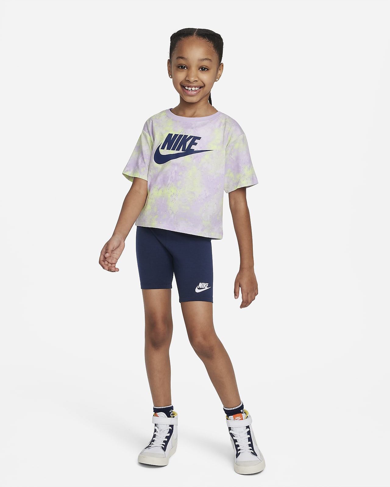 Conjunto de 2 piezas con shorts para preescolar Nike