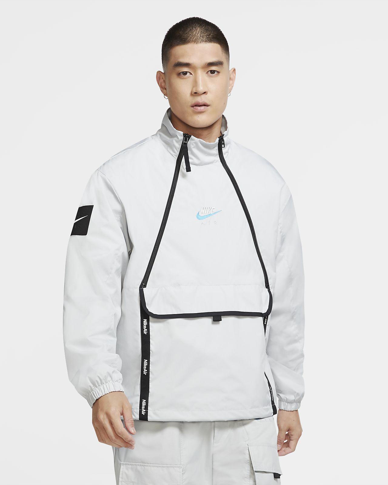 nike air tonal logo hooded track jacket