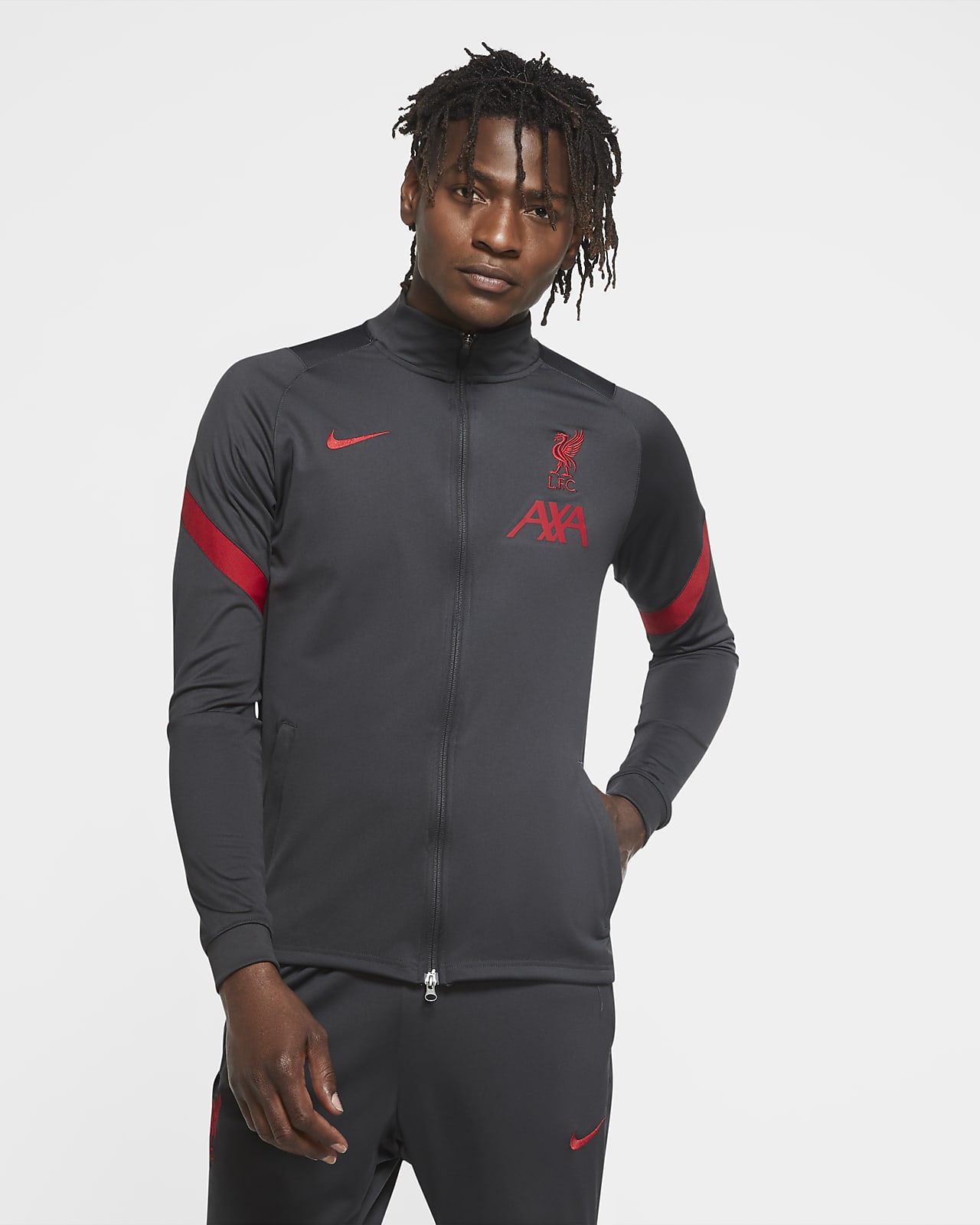 Liverpool F.C. Strike Men's Knit Football Tracksuit Jacket. Nike EG