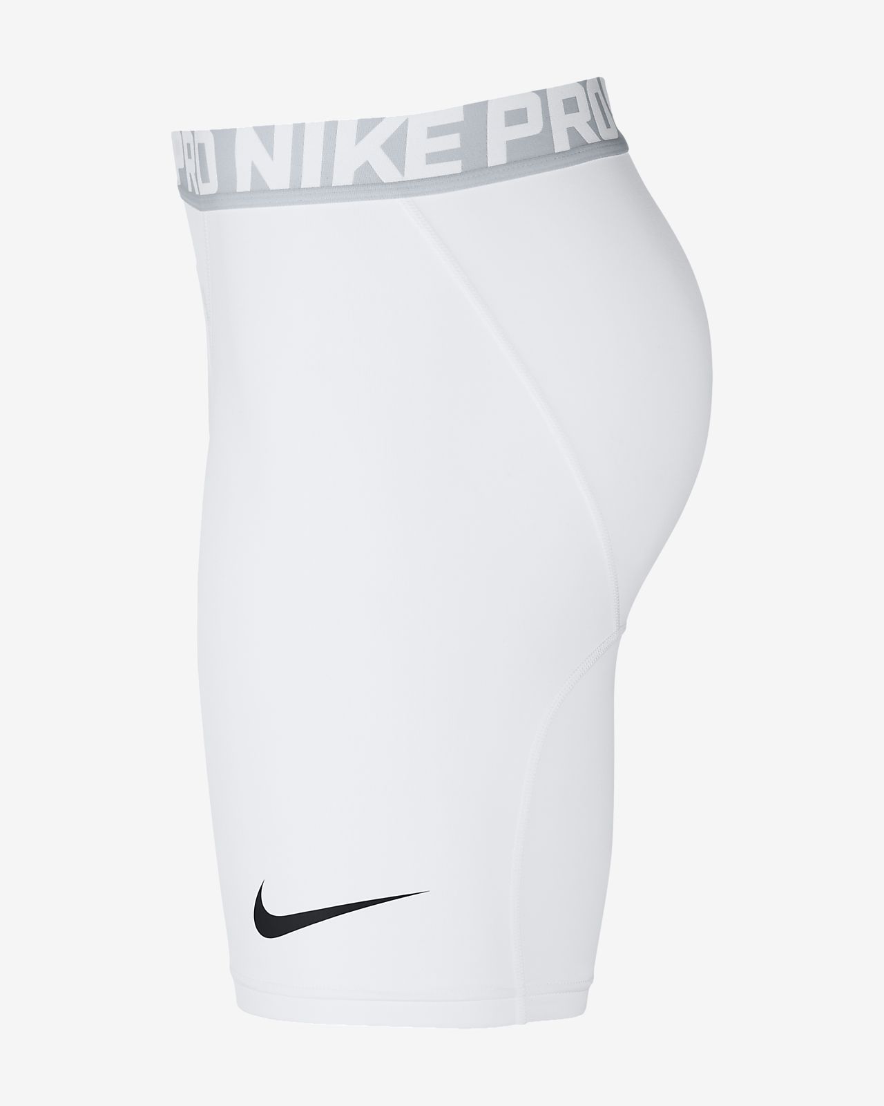 white nike compression shorts