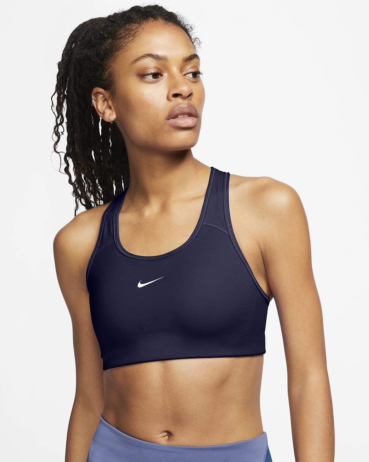 Nike Swoosh Women's Medium-Support 1-Piece Pad Sports Bra. Nike EG