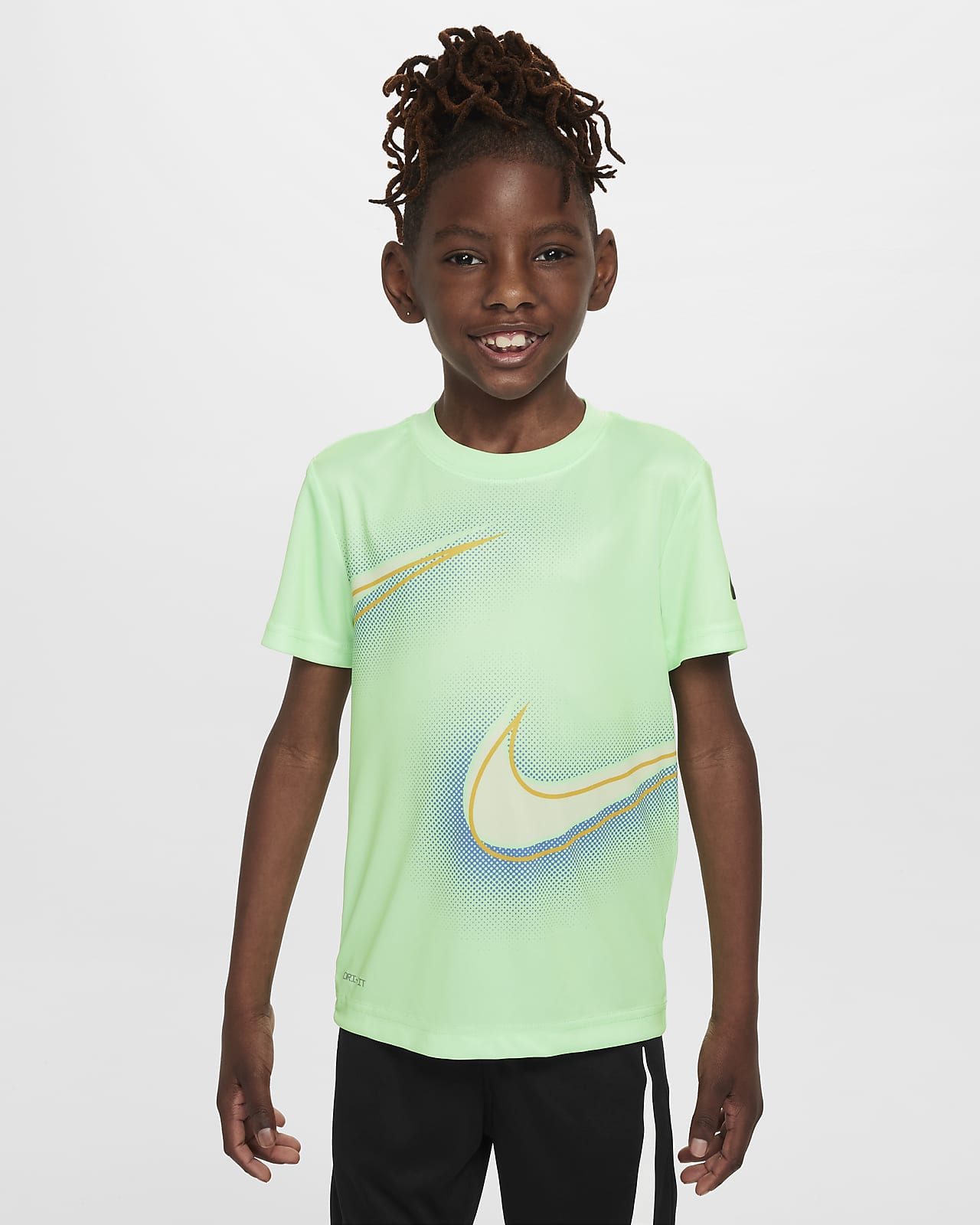 Nike Dri-FIT Little Kids' Stacked Up Swoosh T-Shirt