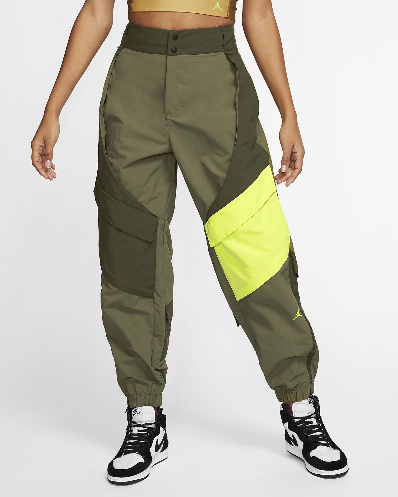 pantalon nike femme jaune