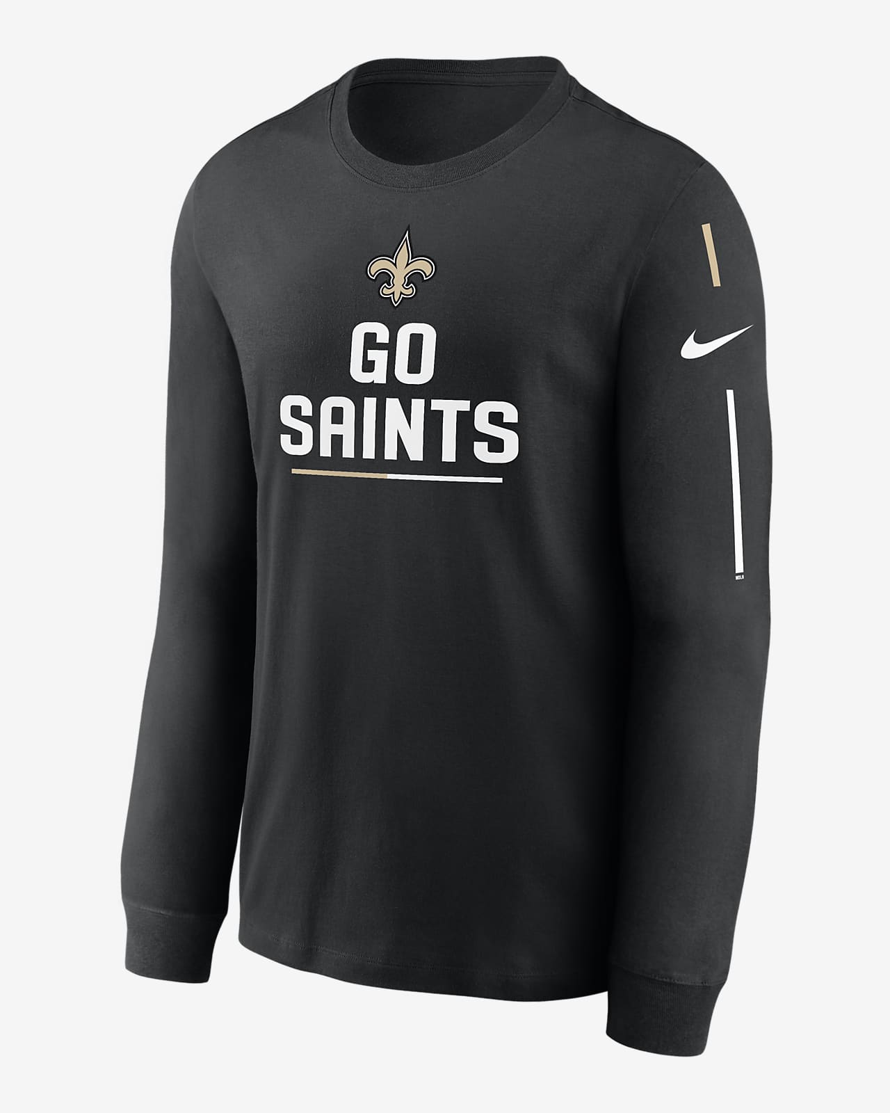 Nike Team Slogan (NFL New Orleans Saints) Men's Long-Sleeve T-Shirt