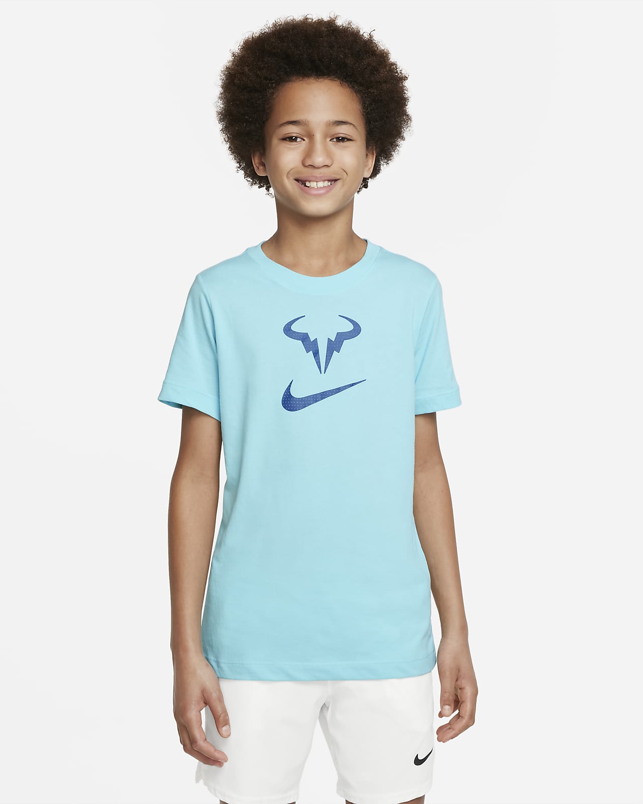 NikeCourt Dri-FIT Rafa Tennisshirt voor kids