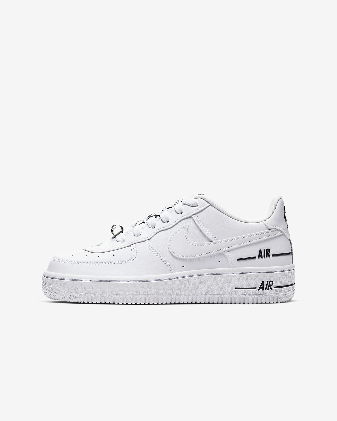 black & white air force 1 lv8 utility trainers youth