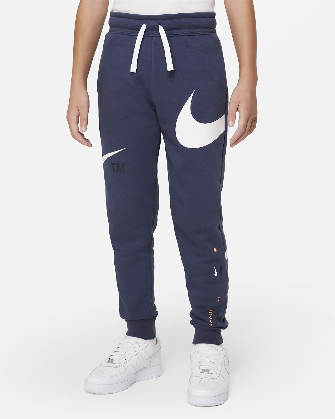 Nike Sportswear Swoosh Fleecebroek voor jongens