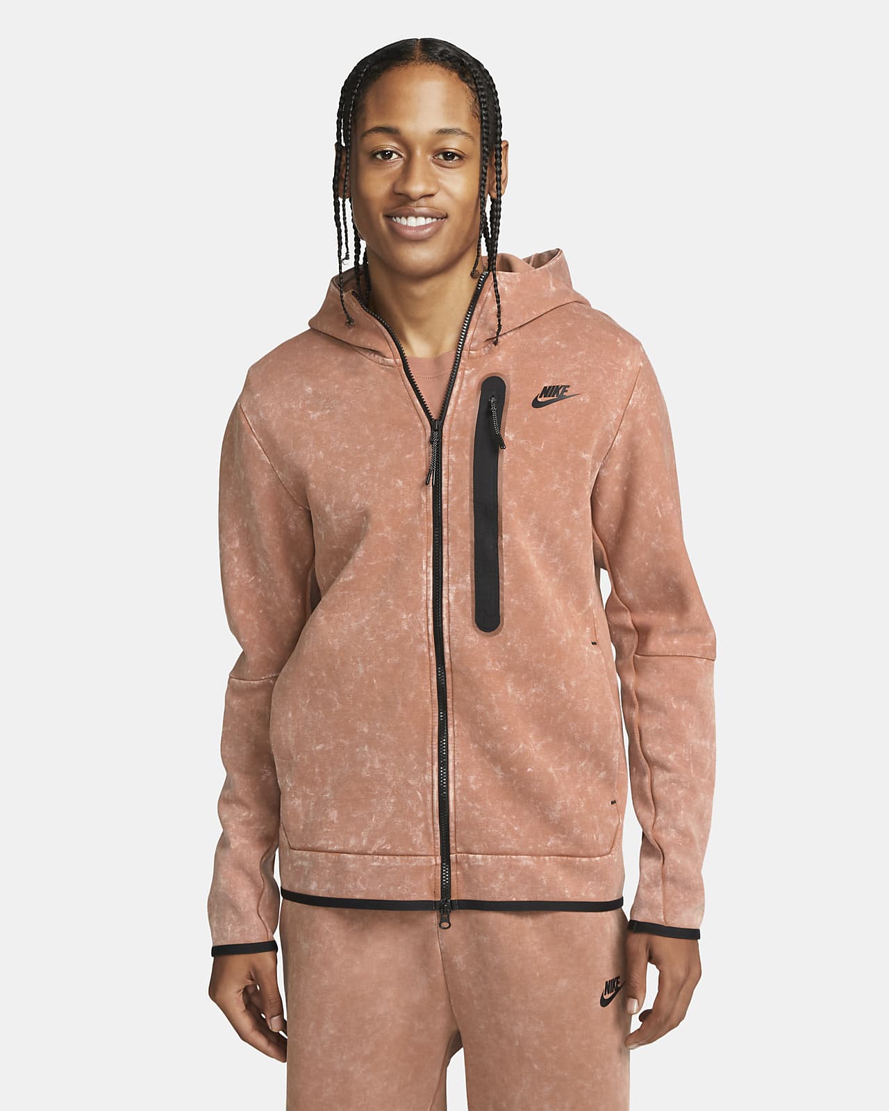 Nike Sportswear Tech Fleece Men's Wash FullZip Hoodie. Nike SE