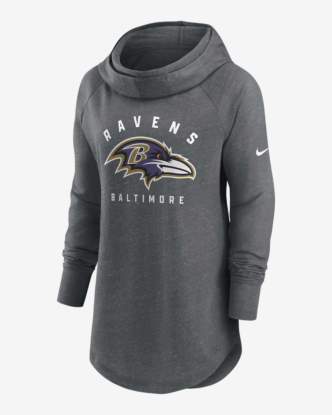 Sudadera con gorro sin cierre para mujer Nike Team (NFL Baltimore Ravens)