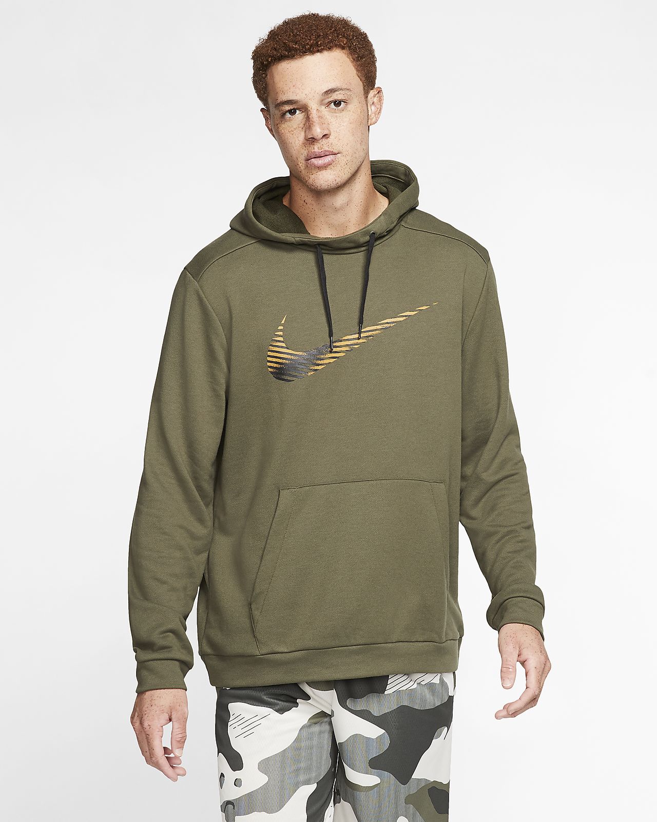 nike men's pullover training hoodie