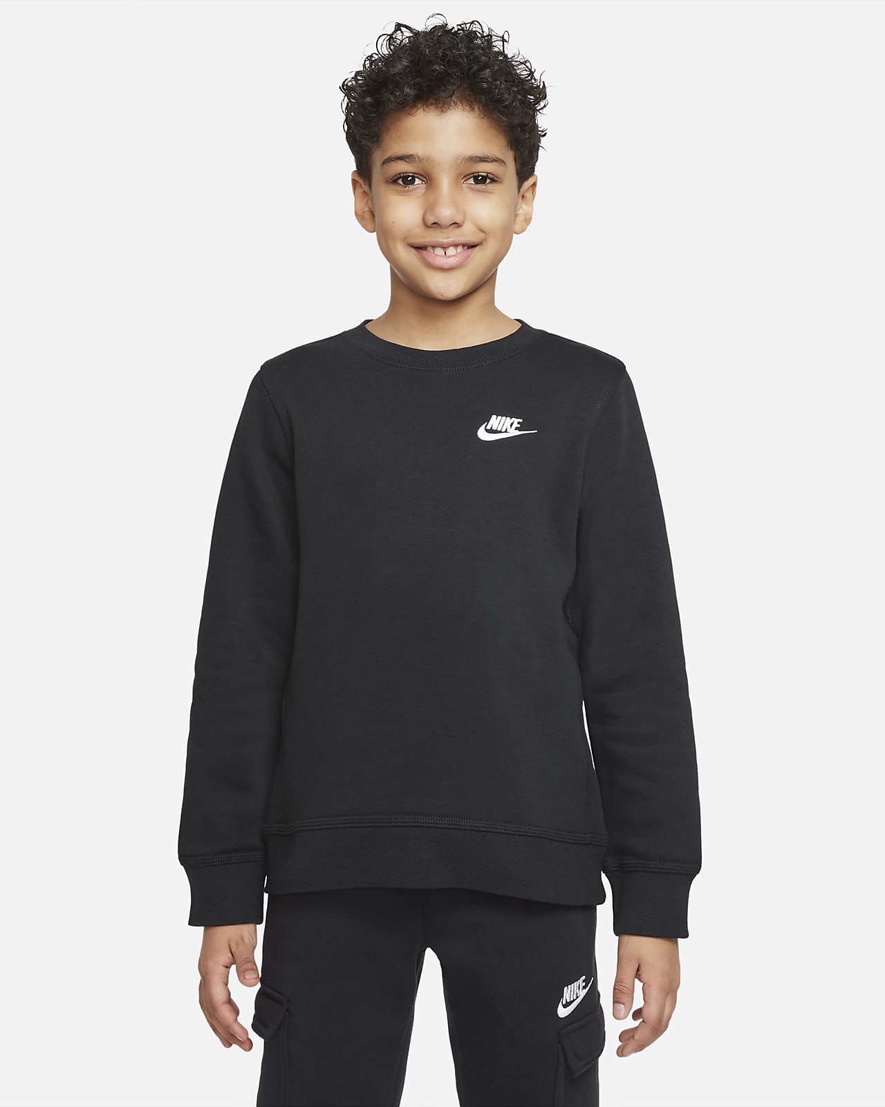 Bluza dresowa dla dużych dzieci (chłopców) Nike Sportswear Club